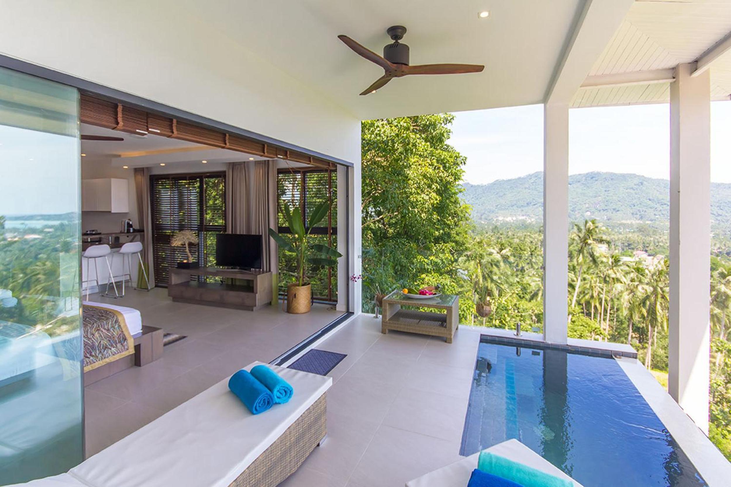 Stunning sea view villa Lamai Koh Samui view 3