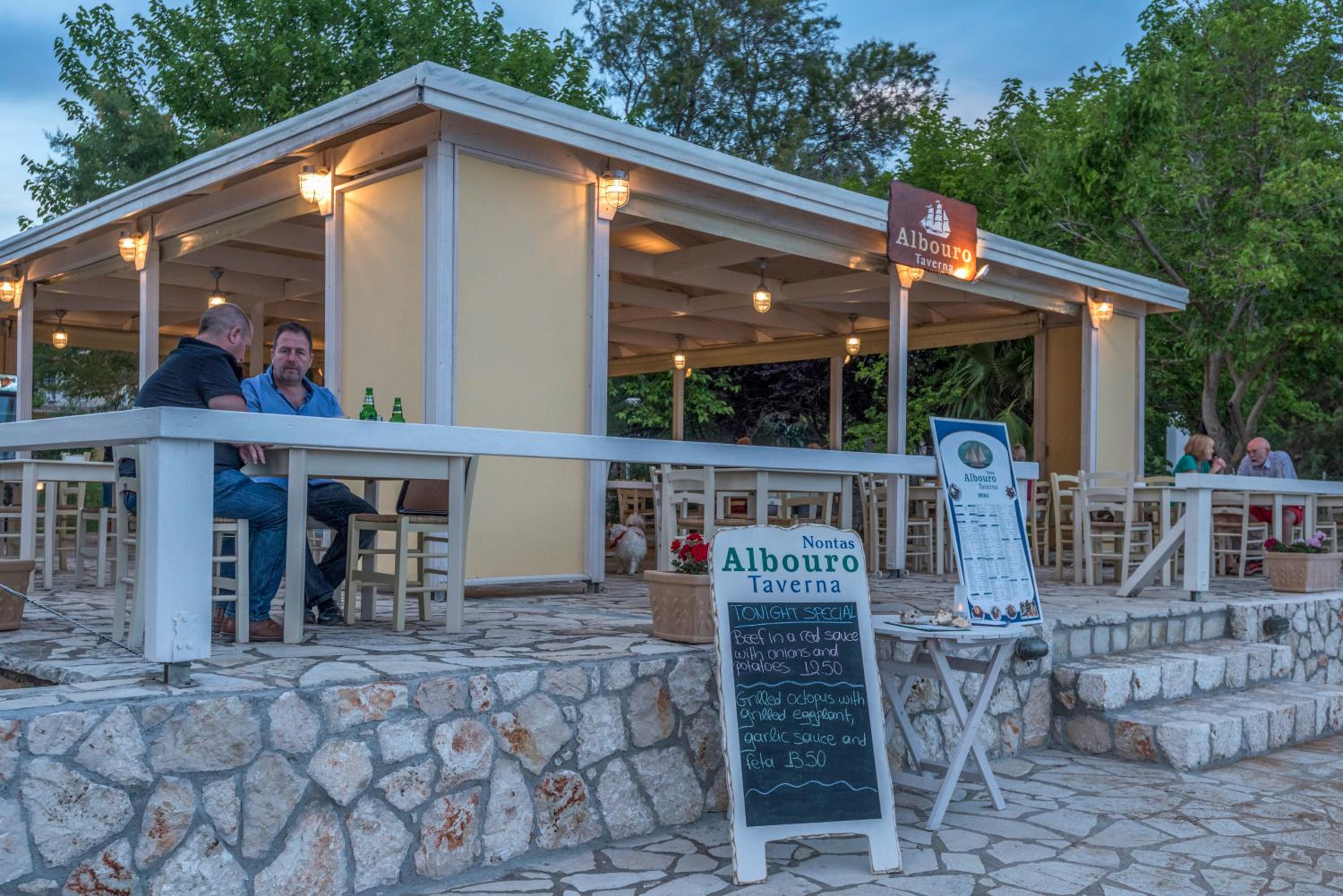 outdoor BBQ area