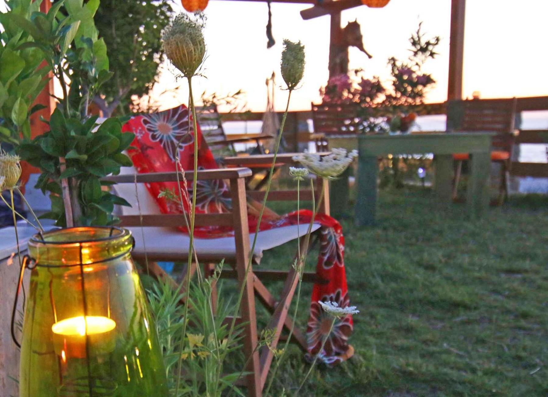 outdoor BBQ area