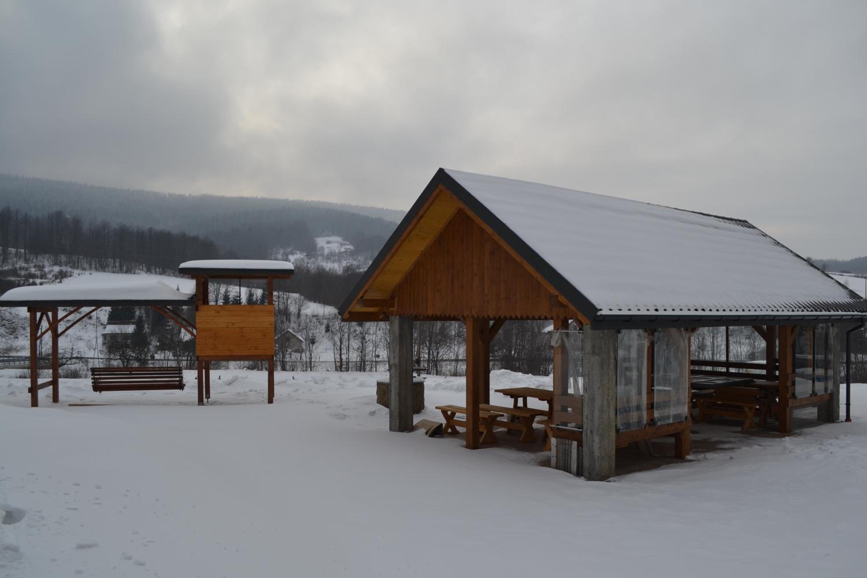 outdoor BBQ area