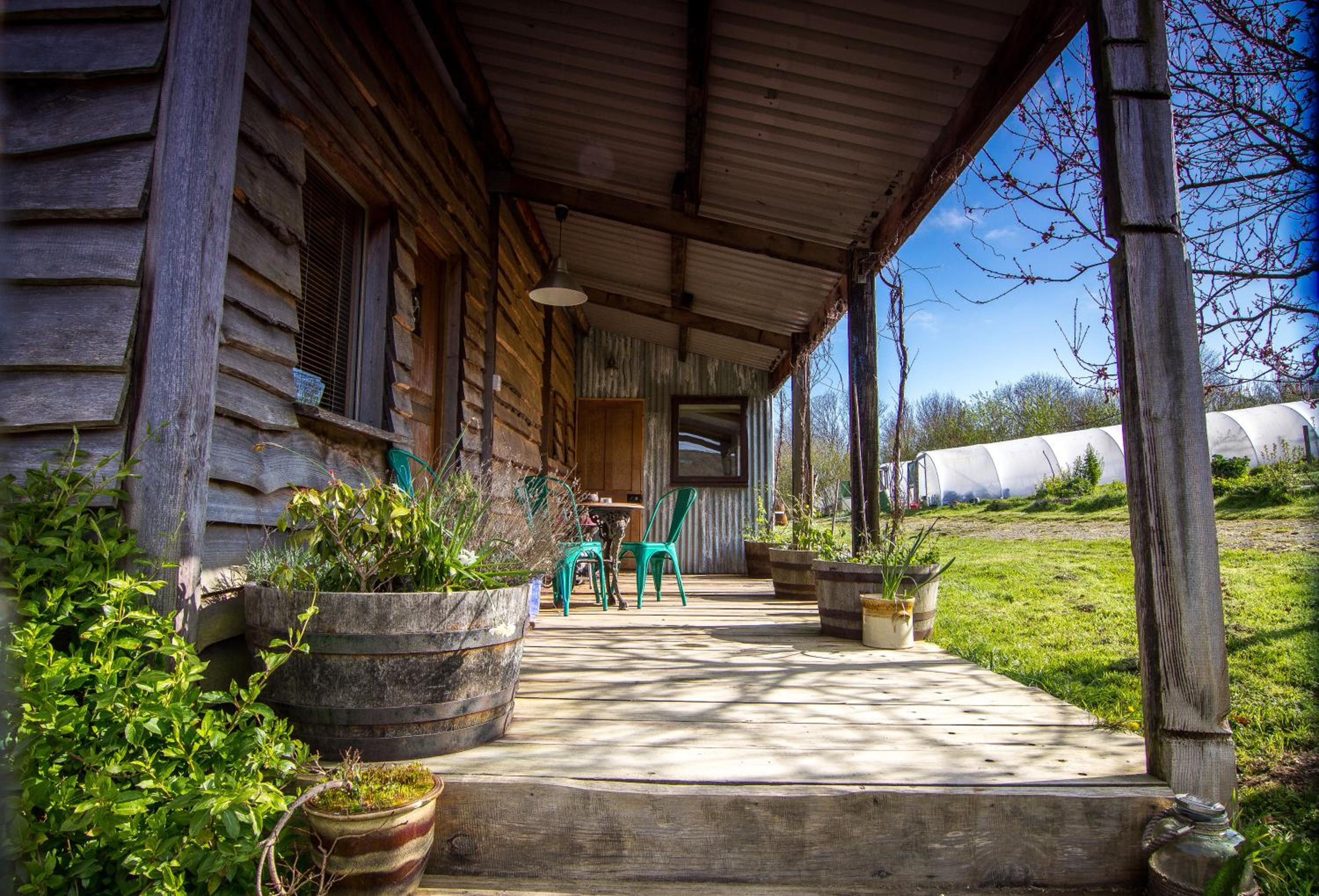 Ceridwen Glamping, double decker bus and Yurts