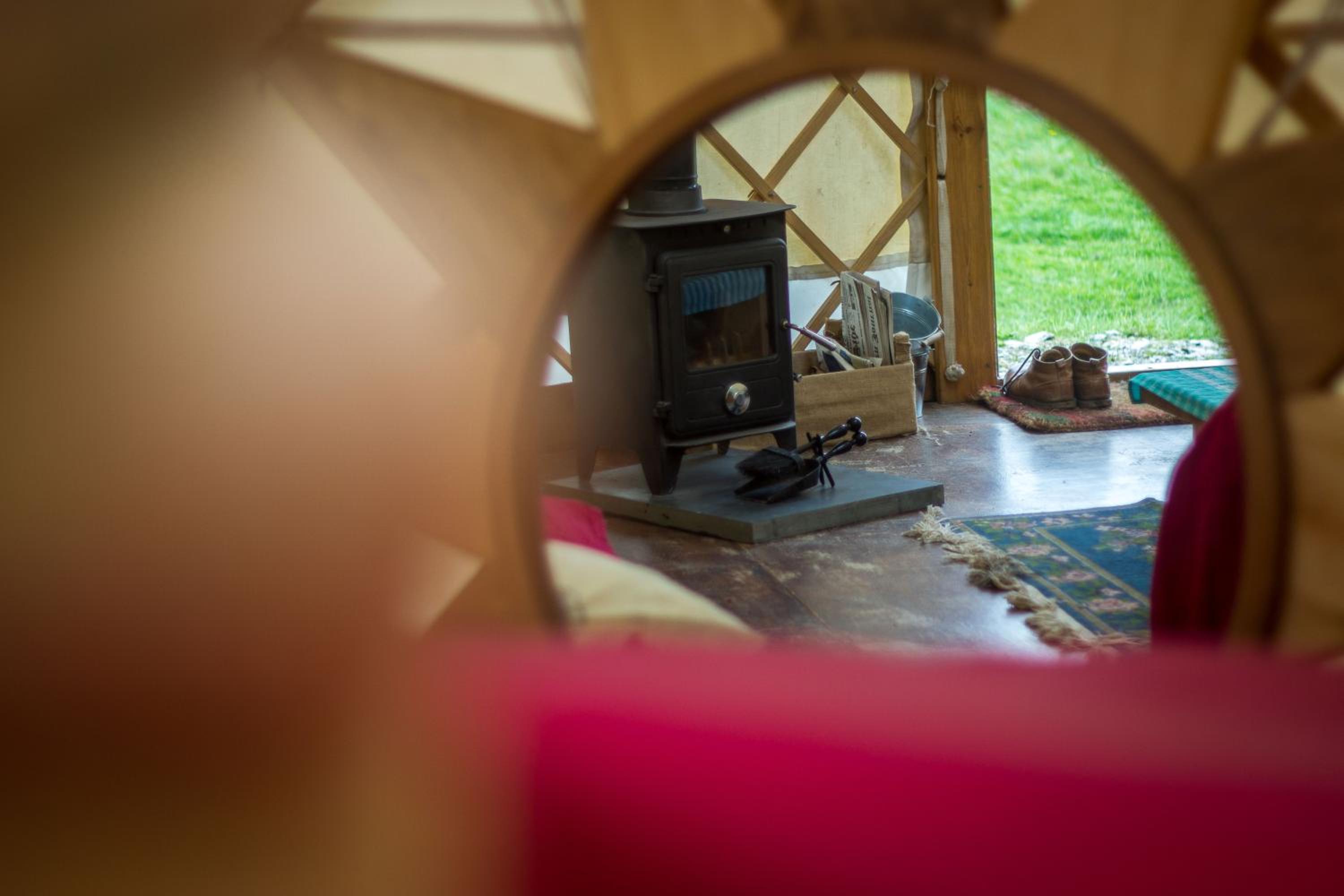 Ceridwen Glamping, double decker bus and Yurts