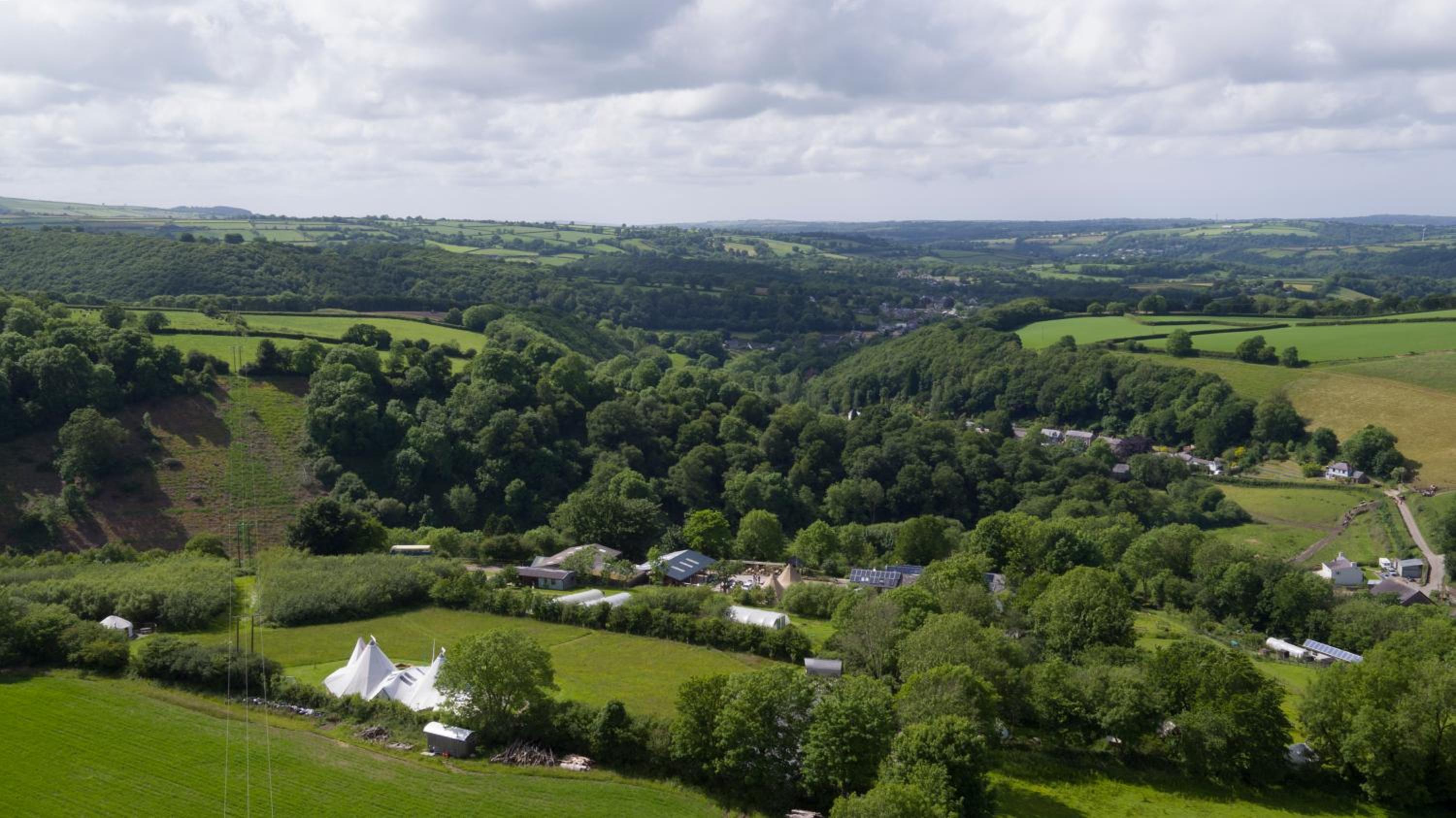 Ceridwen Glamping, double decker bus and Yurts