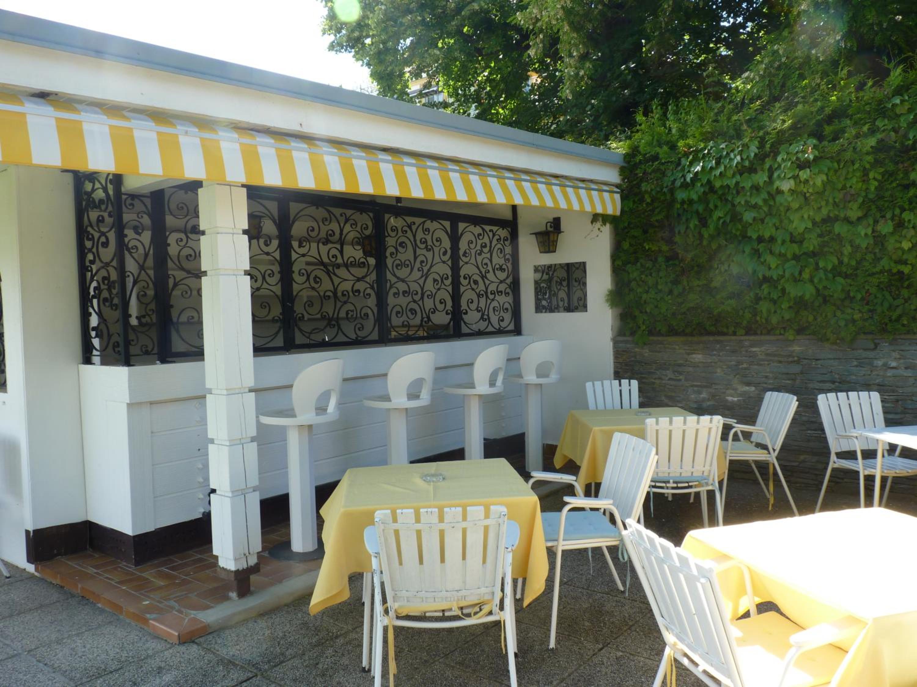outdoor BBQ area