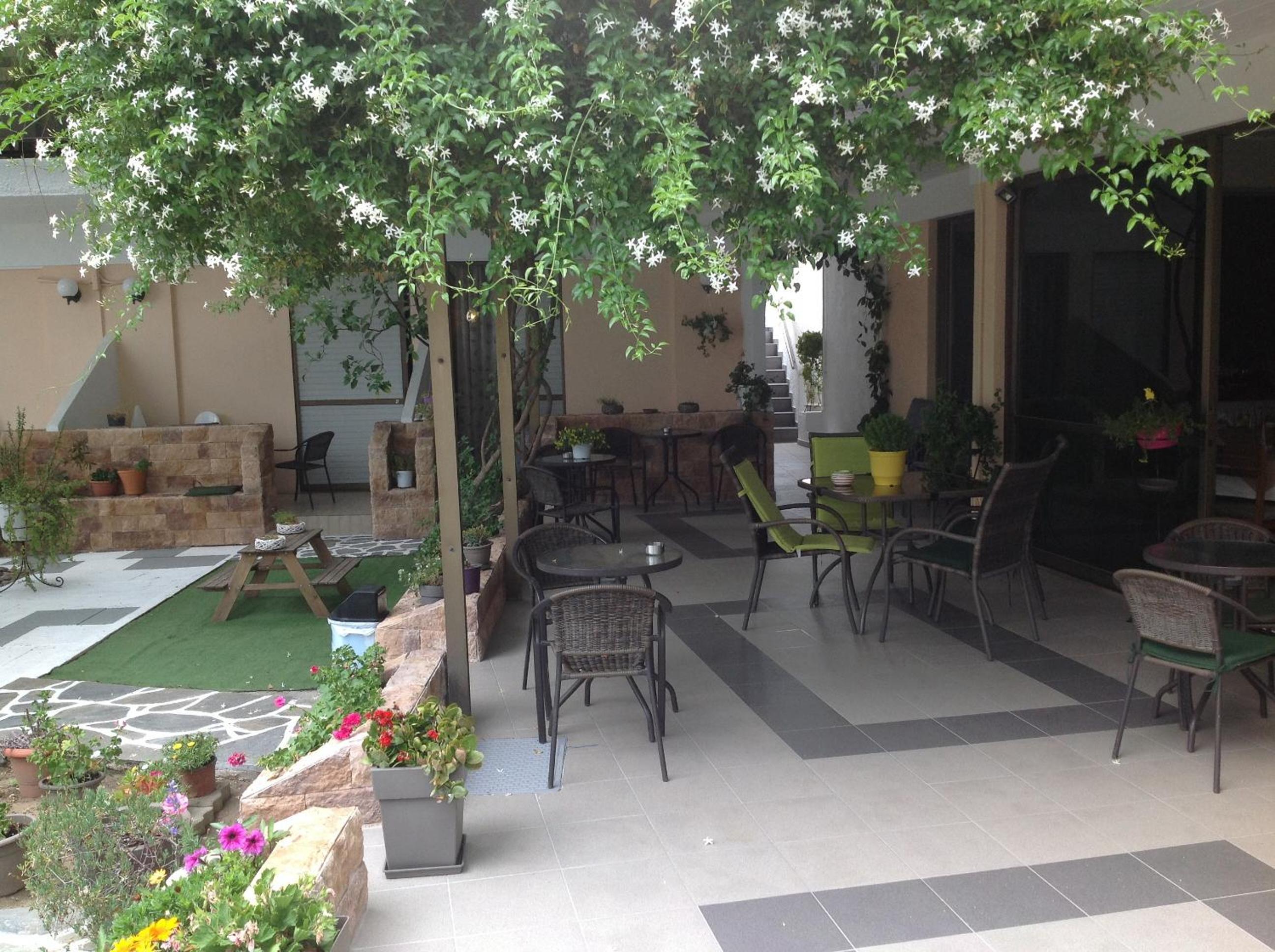 outdoor BBQ area
