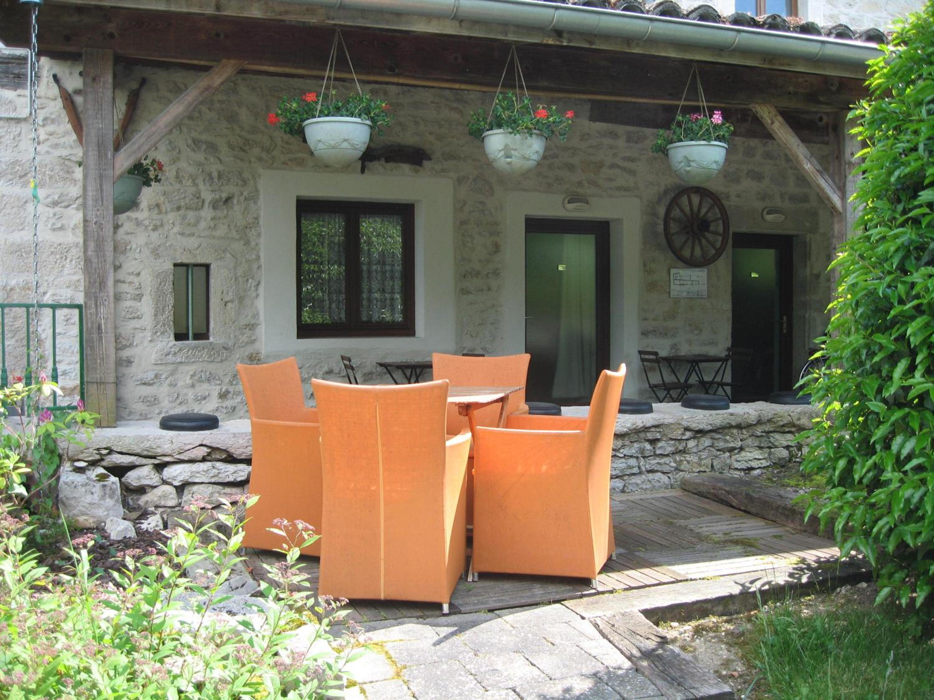 outdoor BBQ area