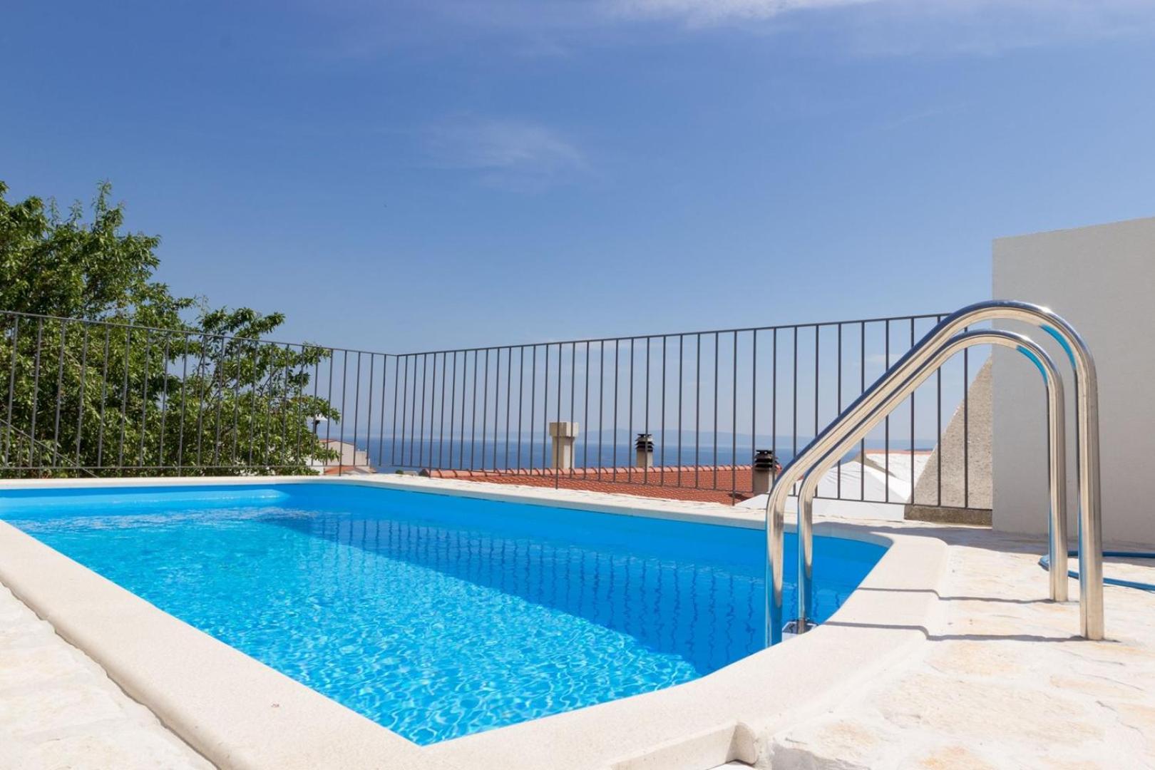 Villa Petit in Brela, private pool view 4