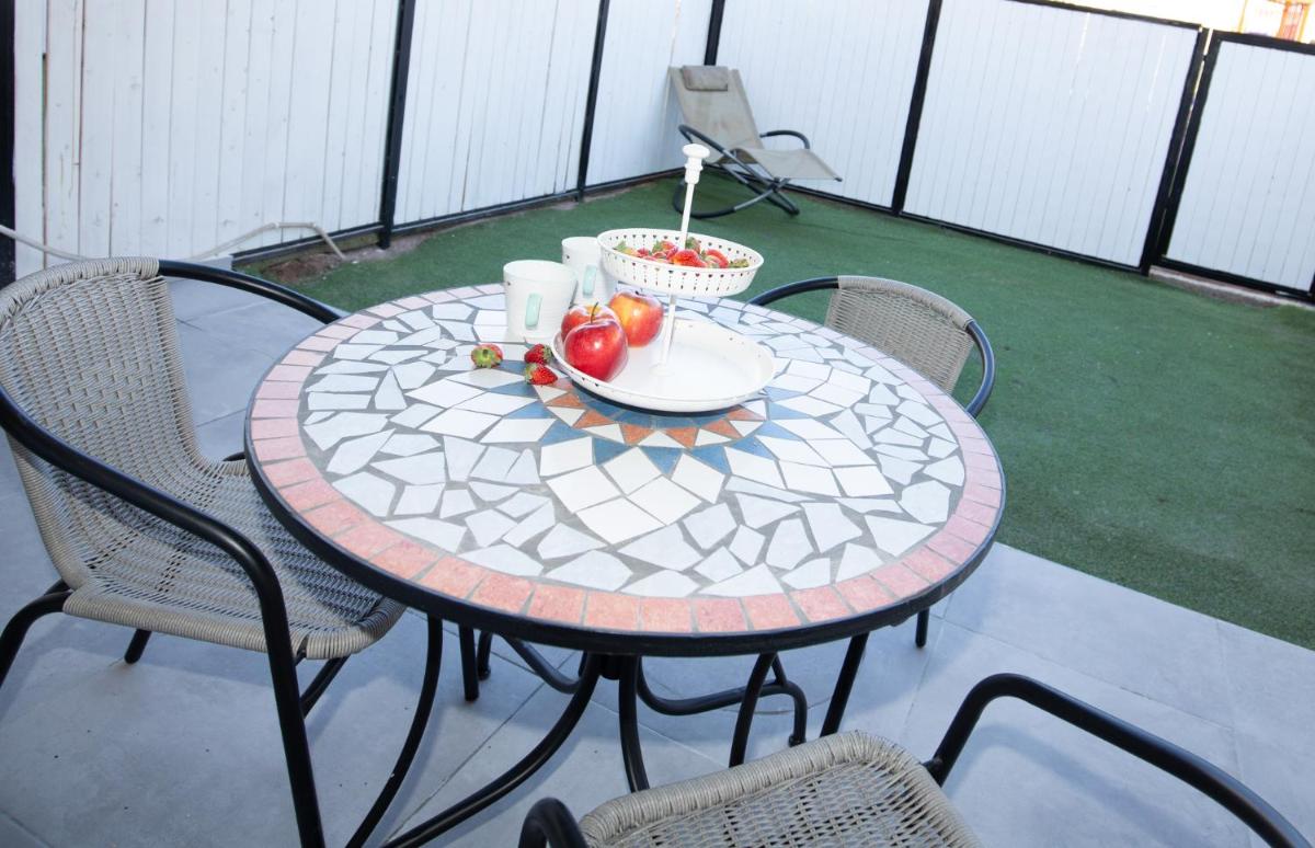 outdoor BBQ area