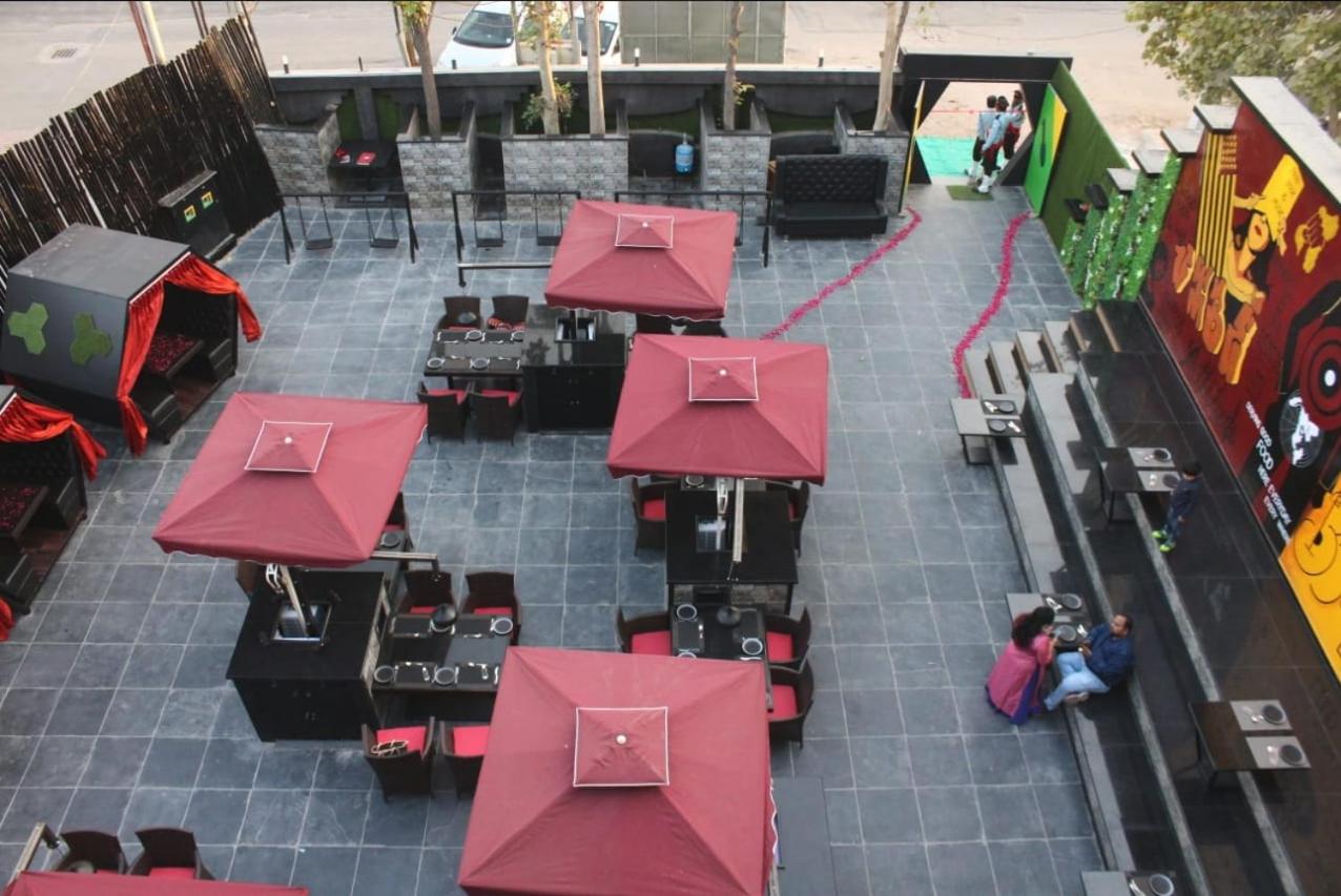 outdoor BBQ area