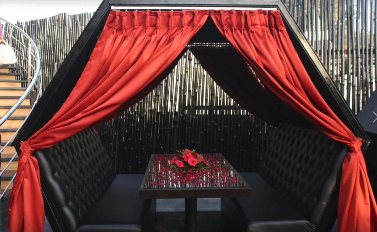 outdoor BBQ area
