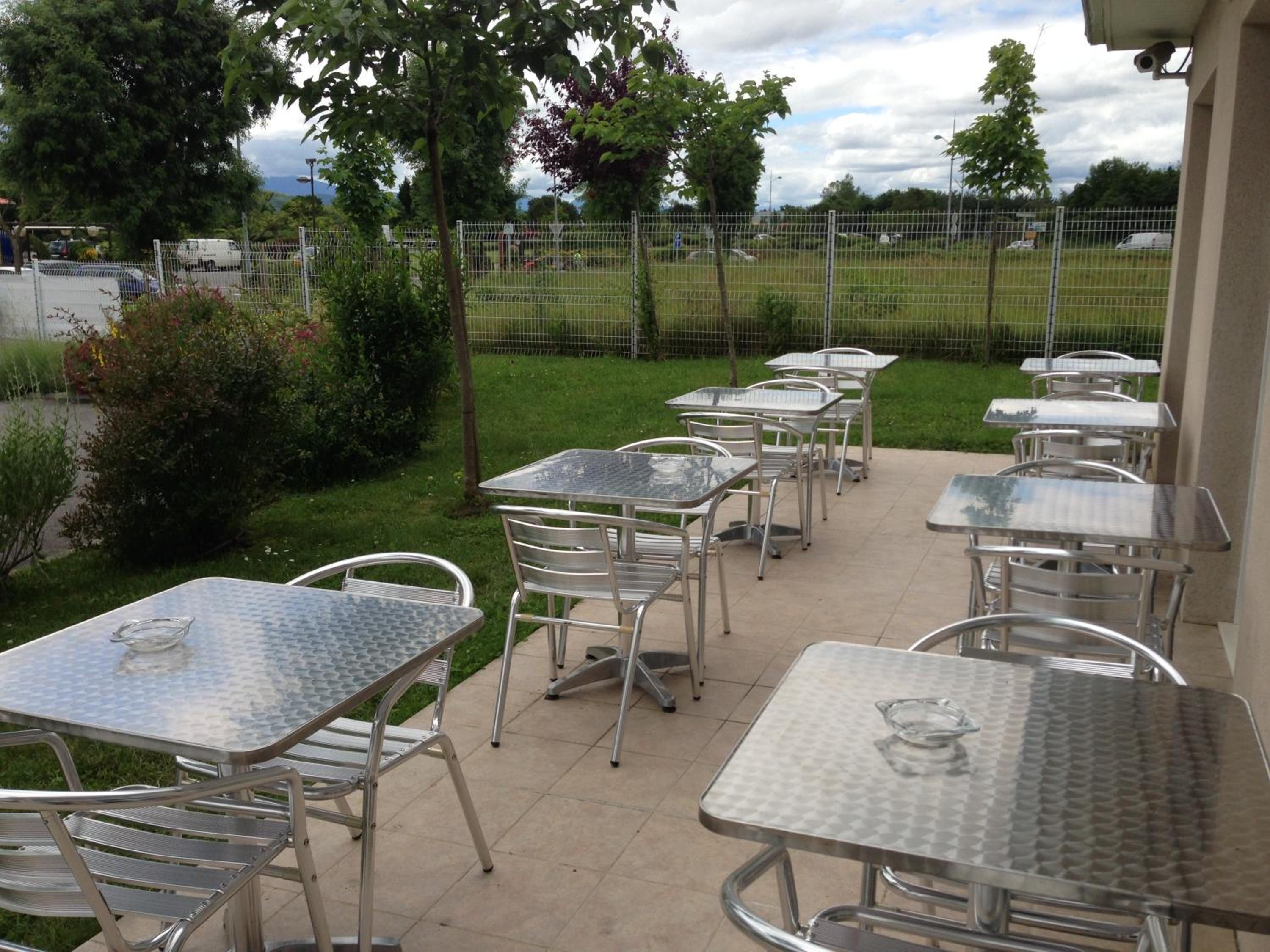 outdoor BBQ area