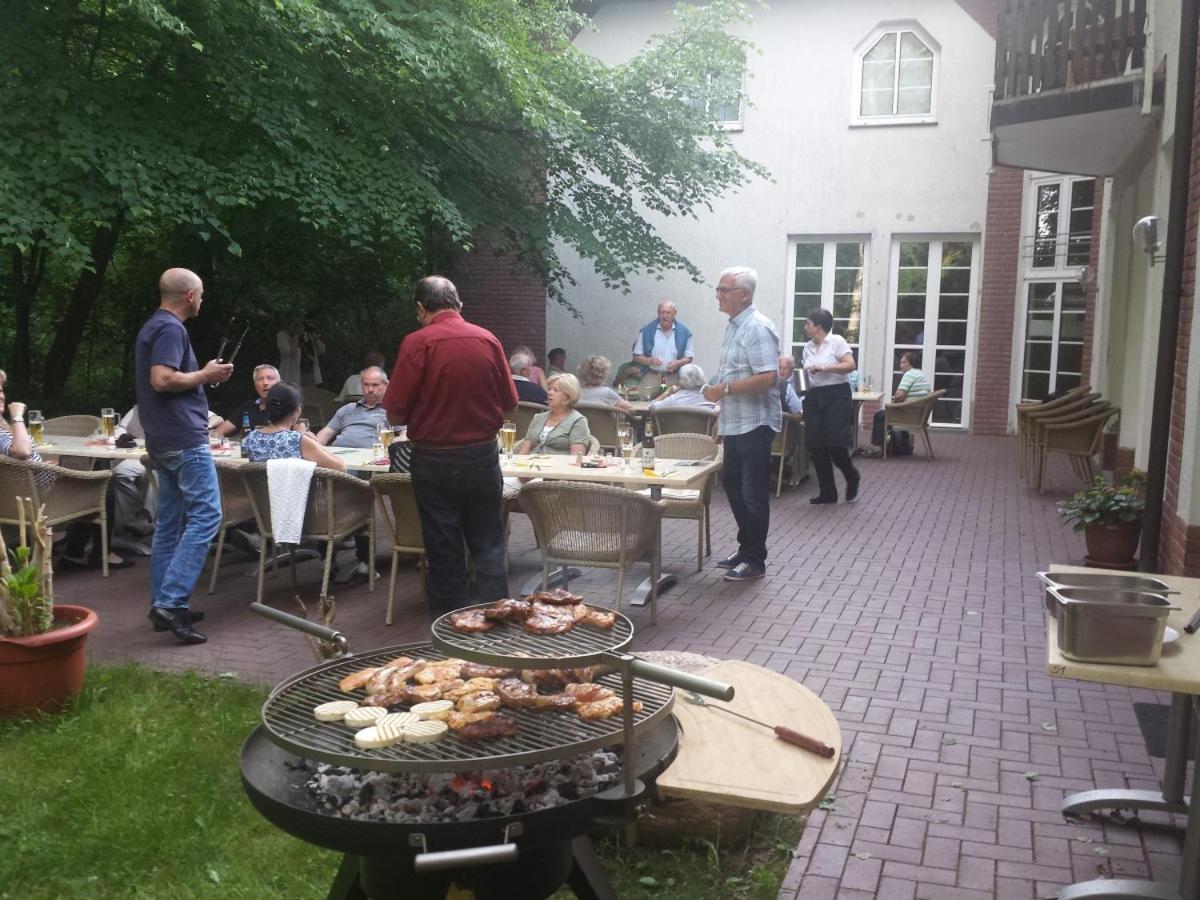 outdoor BBQ area