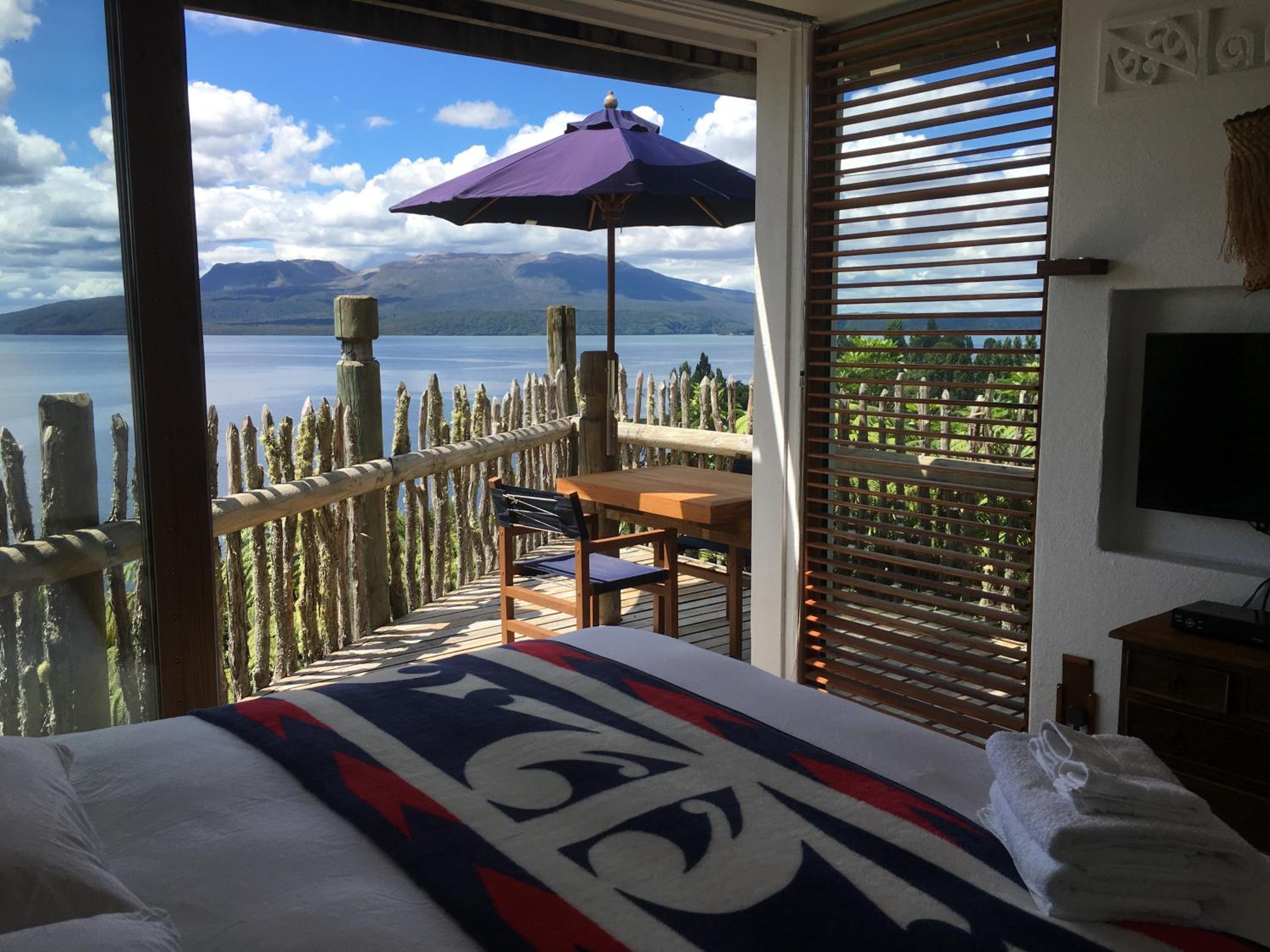 te Whare -Lake Tarawera tree-top nest view 3