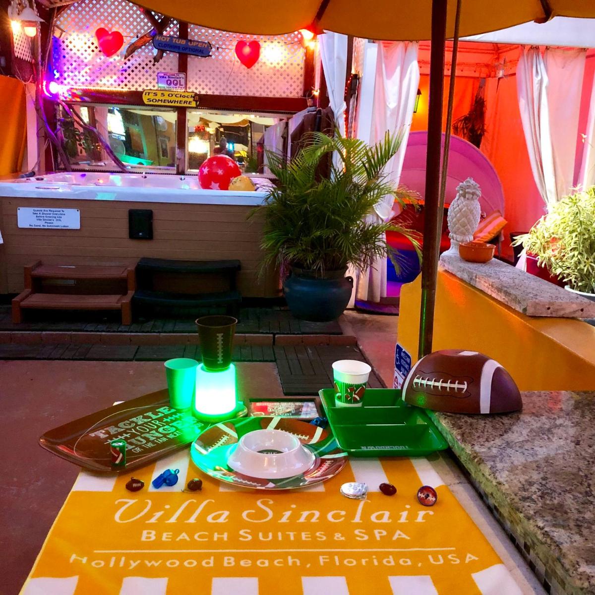 outdoor BBQ area
