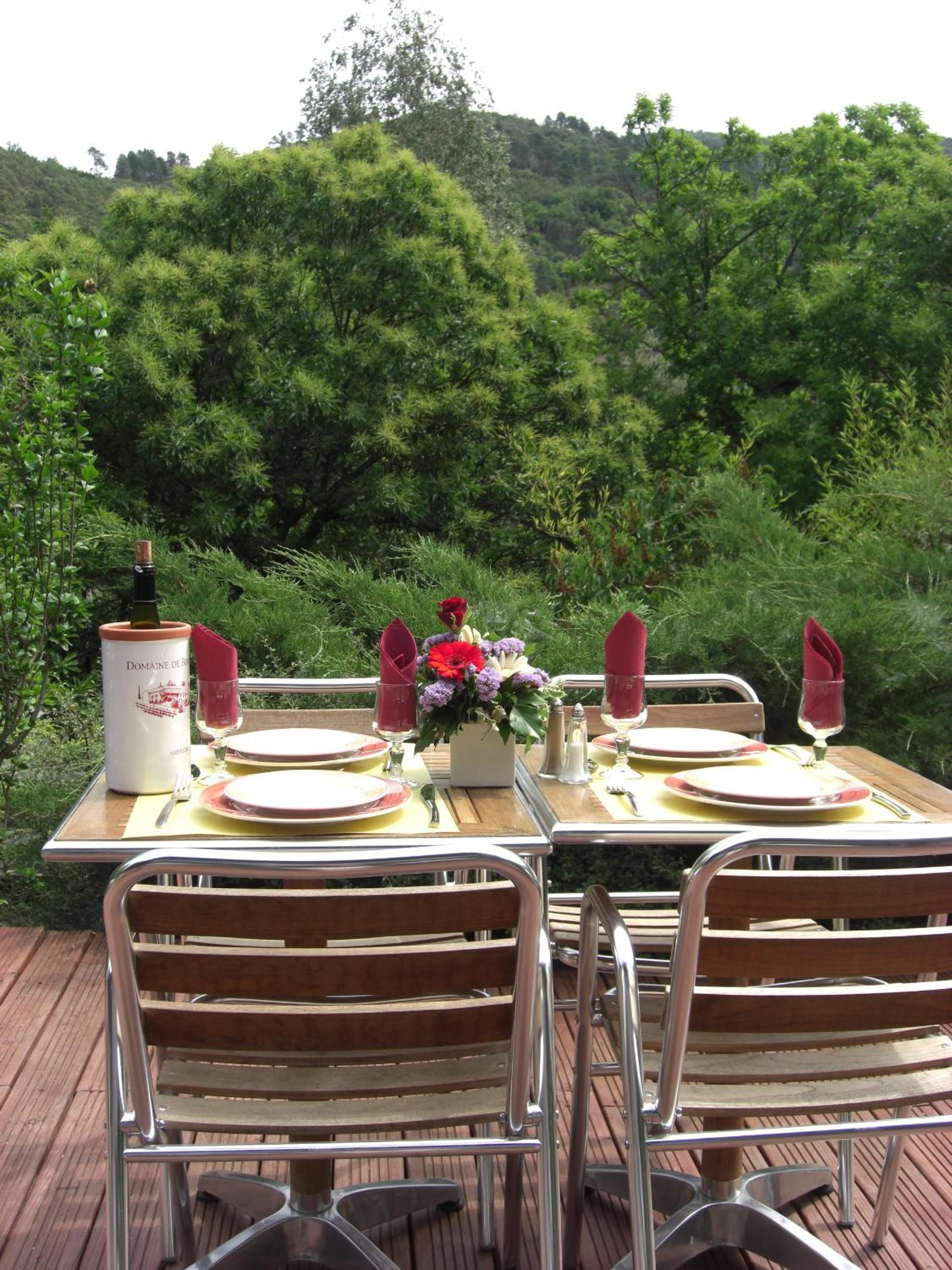 outdoor BBQ area