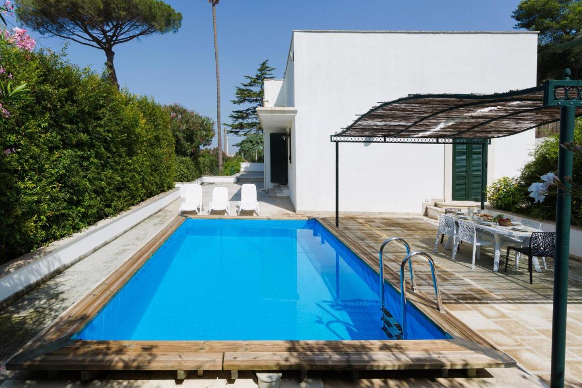 Country pool house view 2
