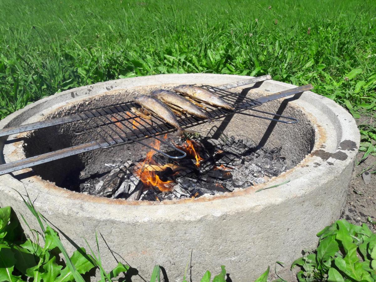 outdoor BBQ area