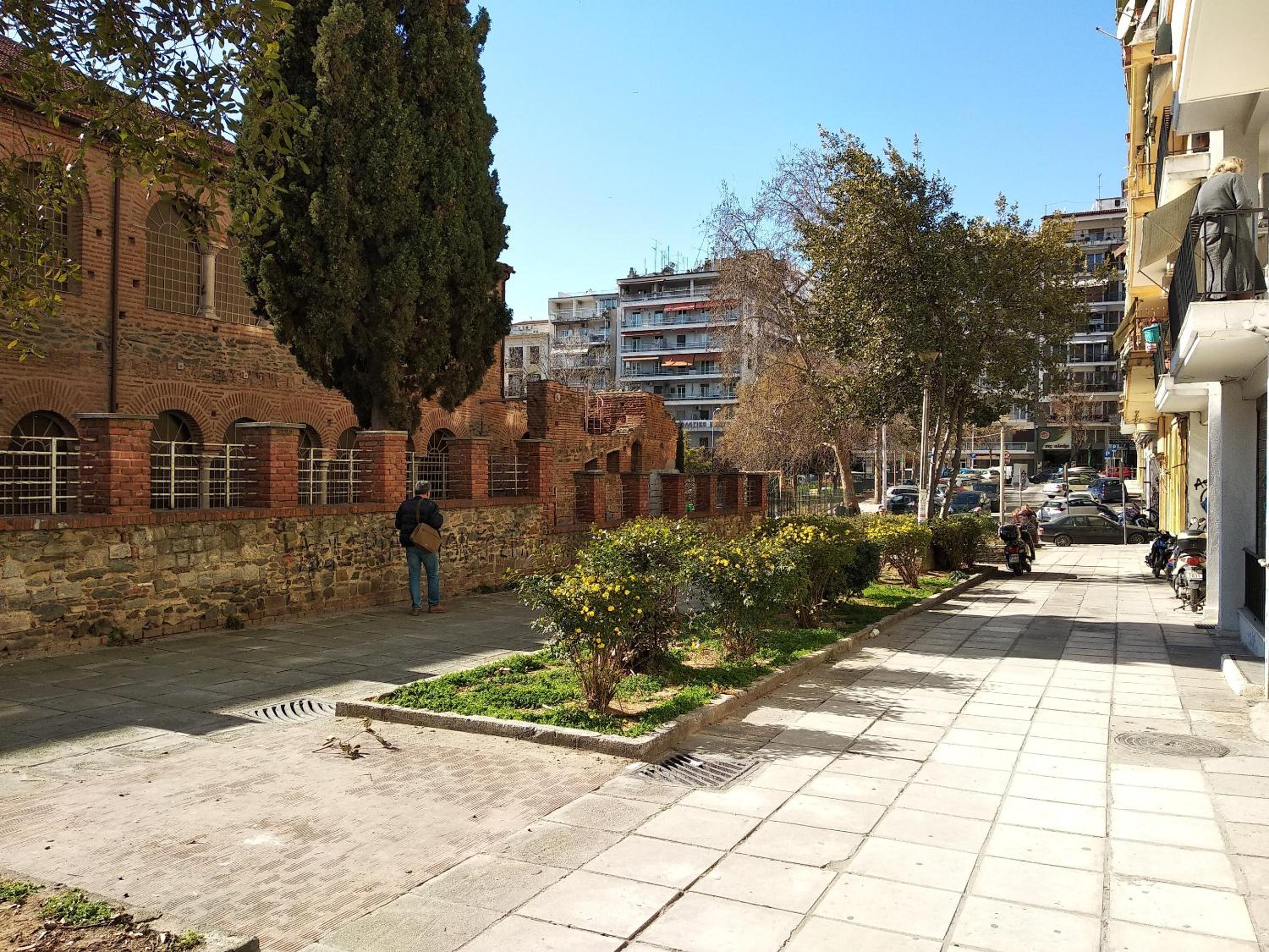 Thessaloniki Historic City Centre-Metro station view 4