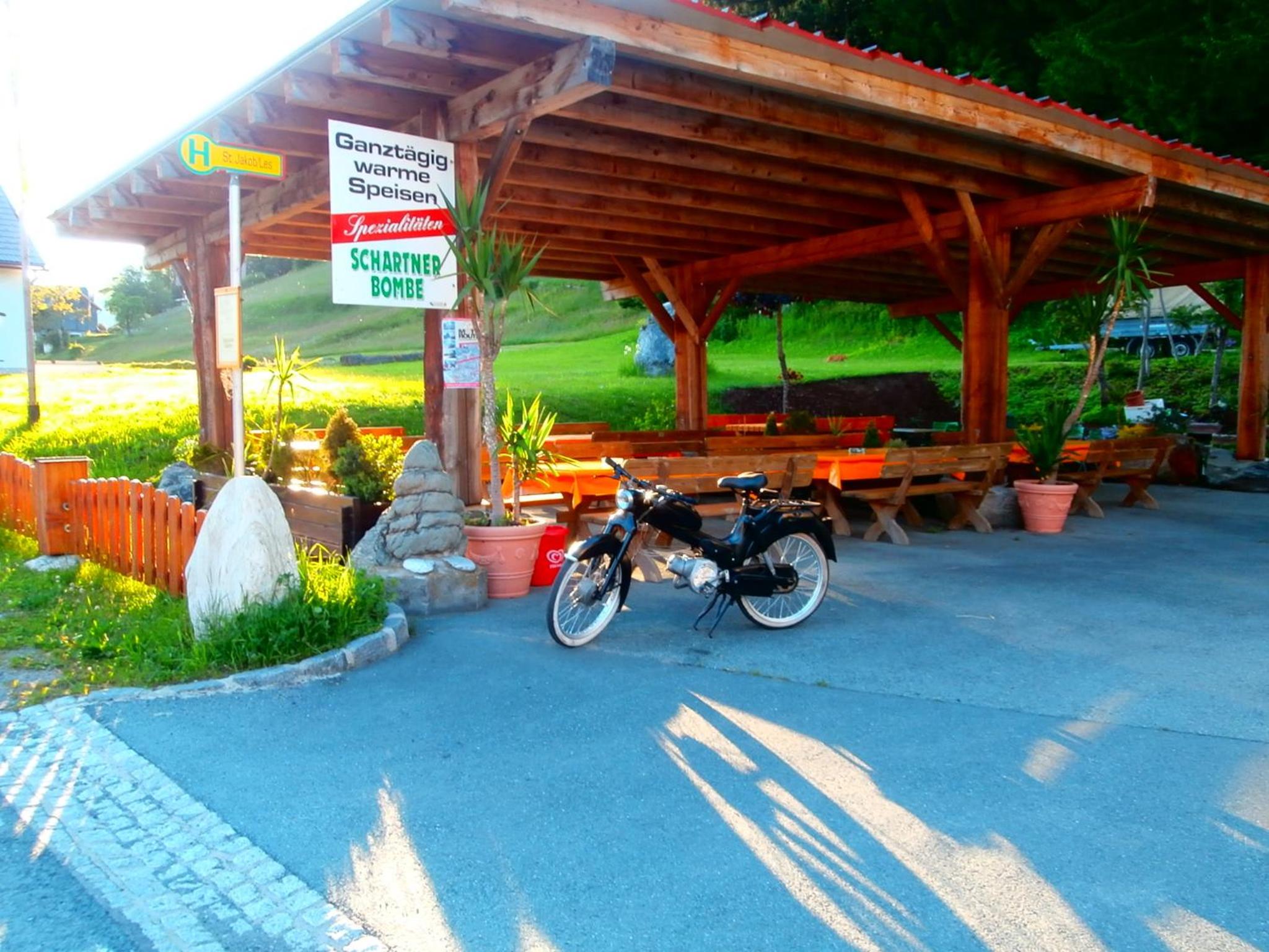 outdoor BBQ area