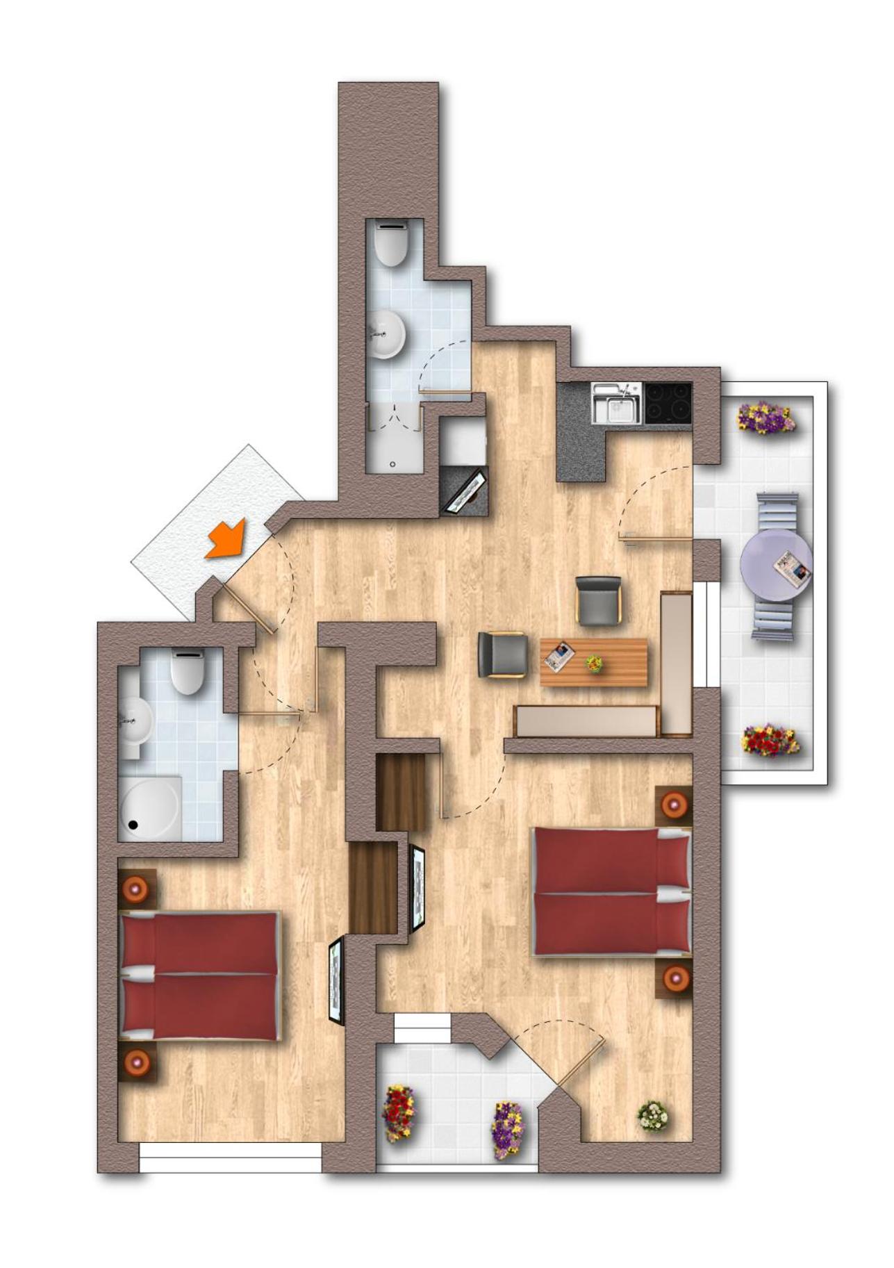 Appartement Schneeberger view 3
