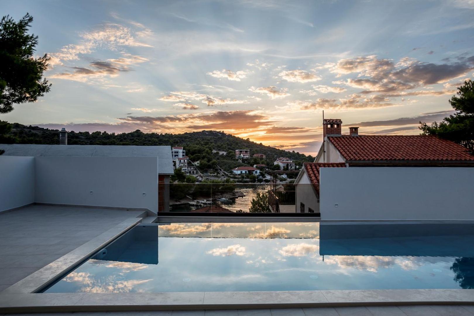 Sailor house villa near Trogir, private pool view 4