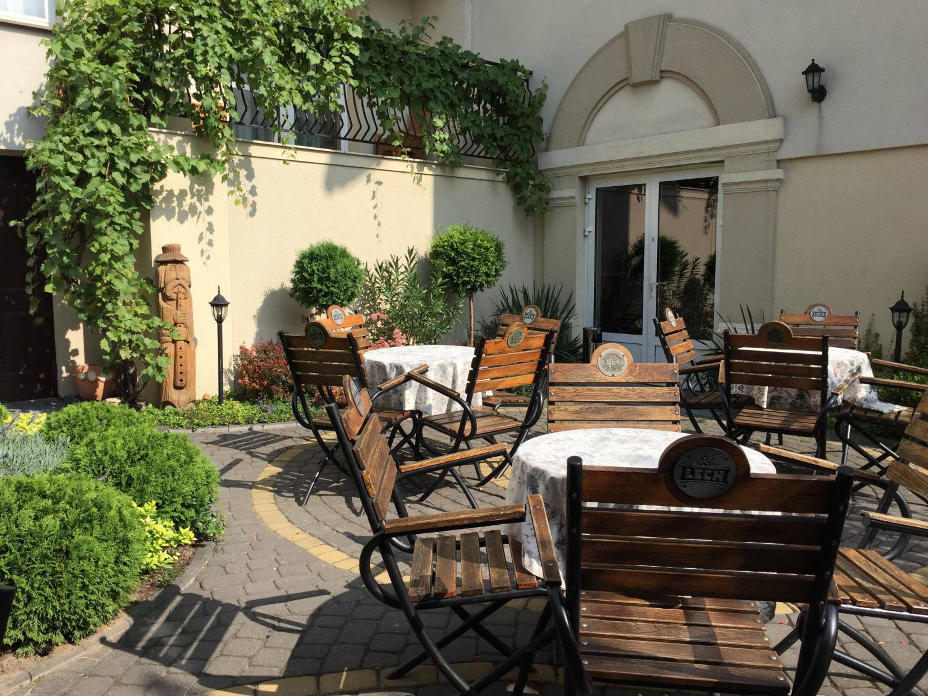 outdoor BBQ area