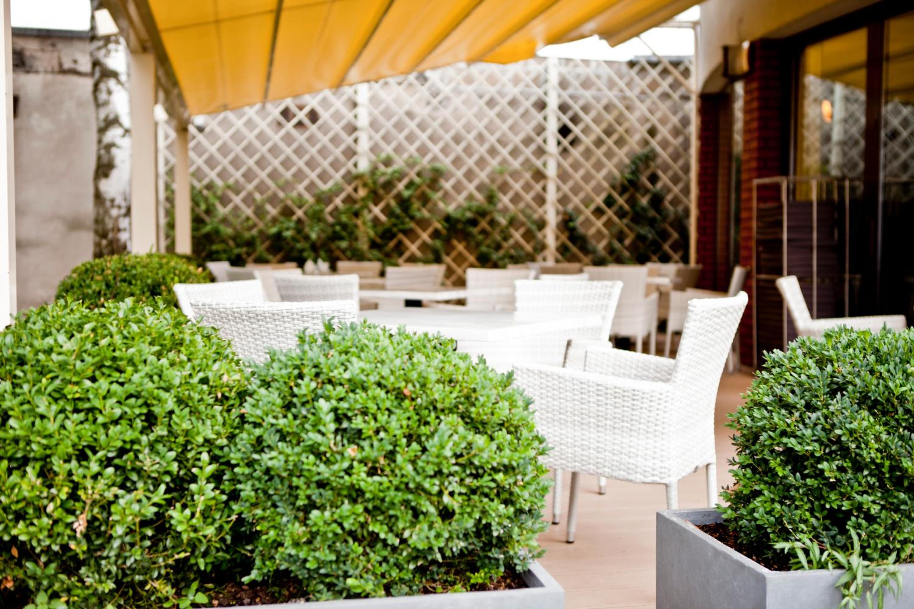 outdoor BBQ area