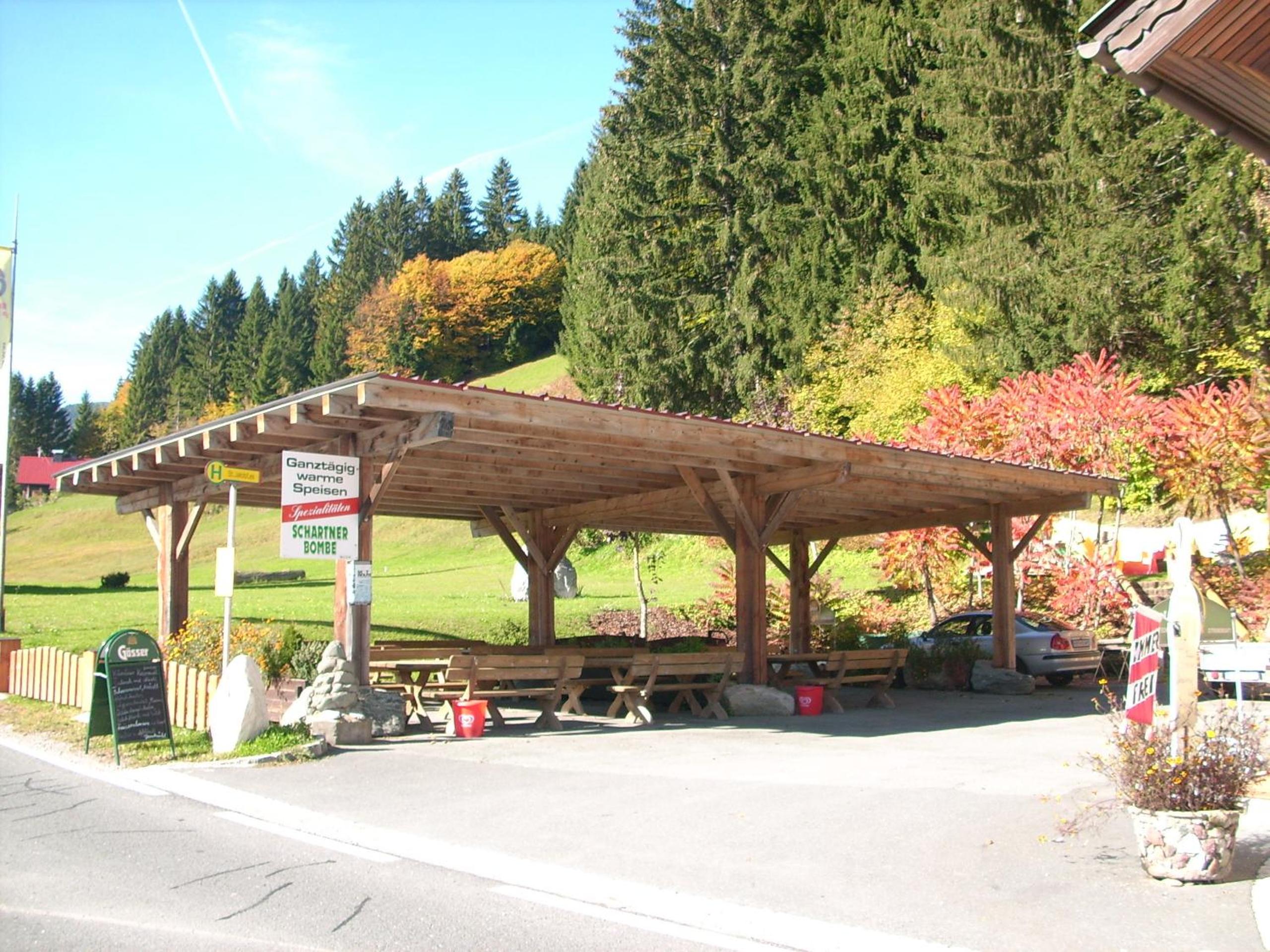 outdoor BBQ area