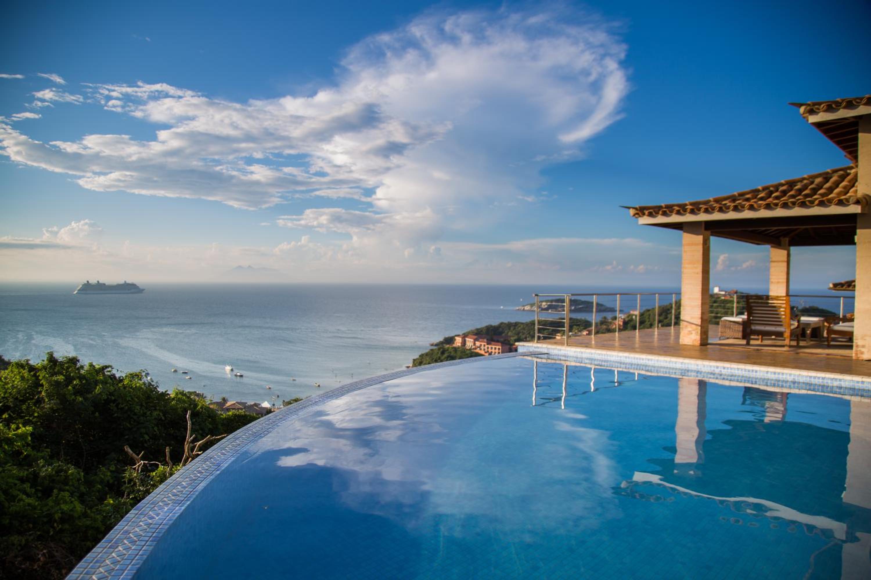 Buzios, casa inteira de frente para o mar em Joao Fernandes, fabulosa, a melhor vista, Mansão Bella Vista