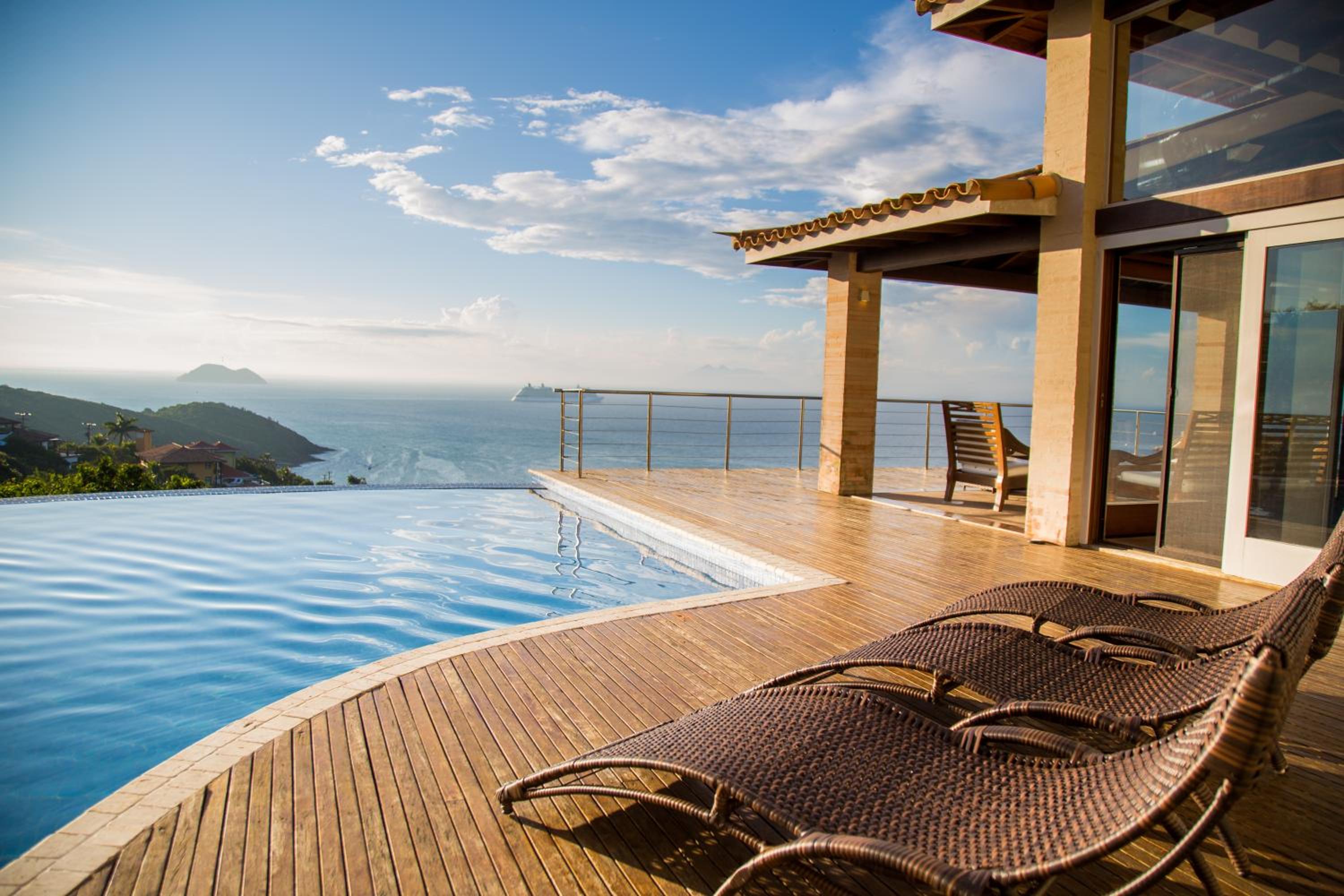 Buzios, casa inteira de frente para o mar em Joao Fernandes, fabulosa, a melhor vista, Mansão Bella Vista
