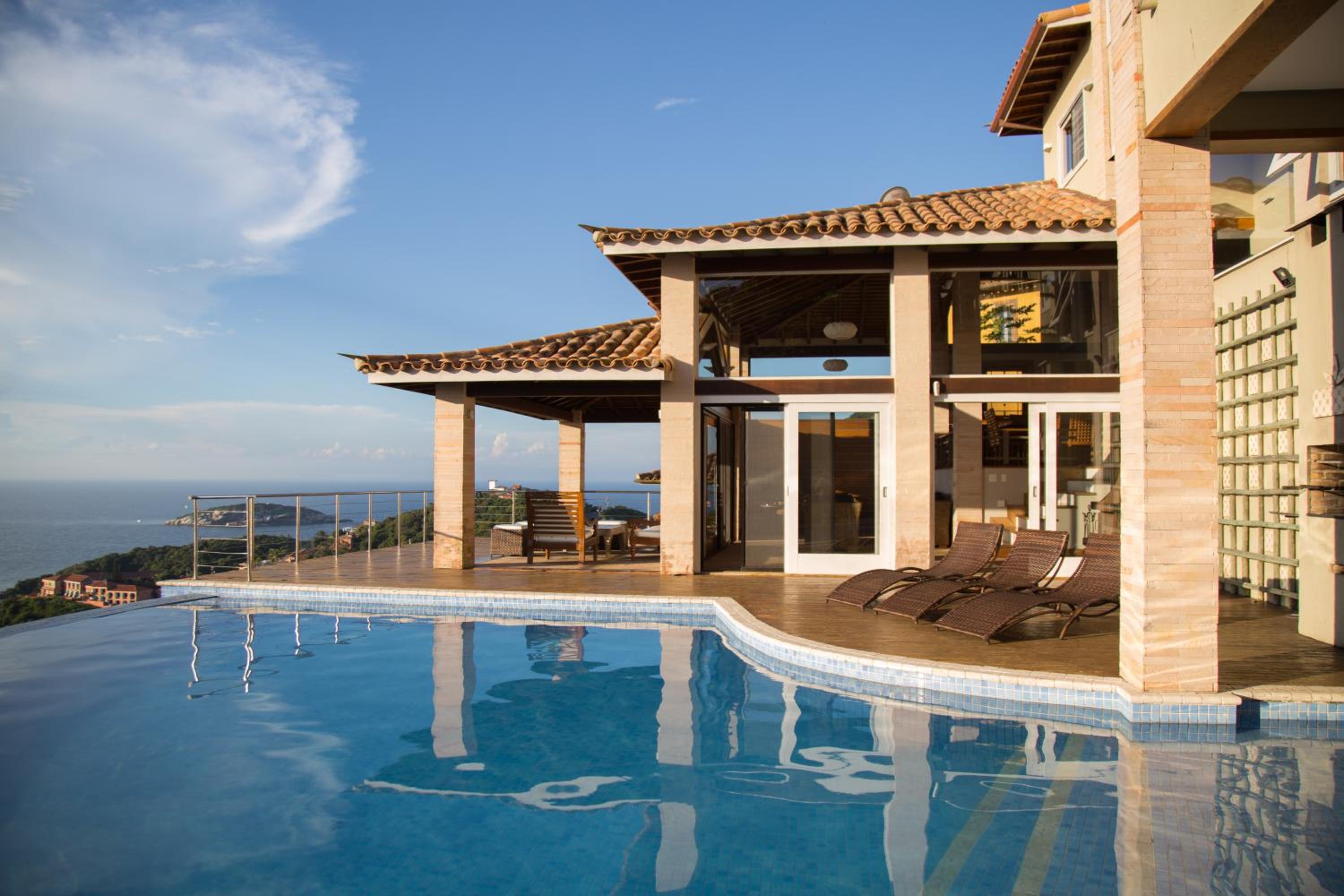 Buzios, casa inteira de frente para o mar em Joao Fernandes, fabulosa, a melhor vista, Mansão Bella Vista