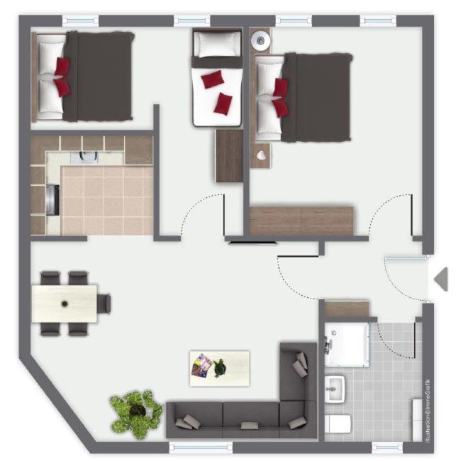 Ferienwohnung Petersberg view 2