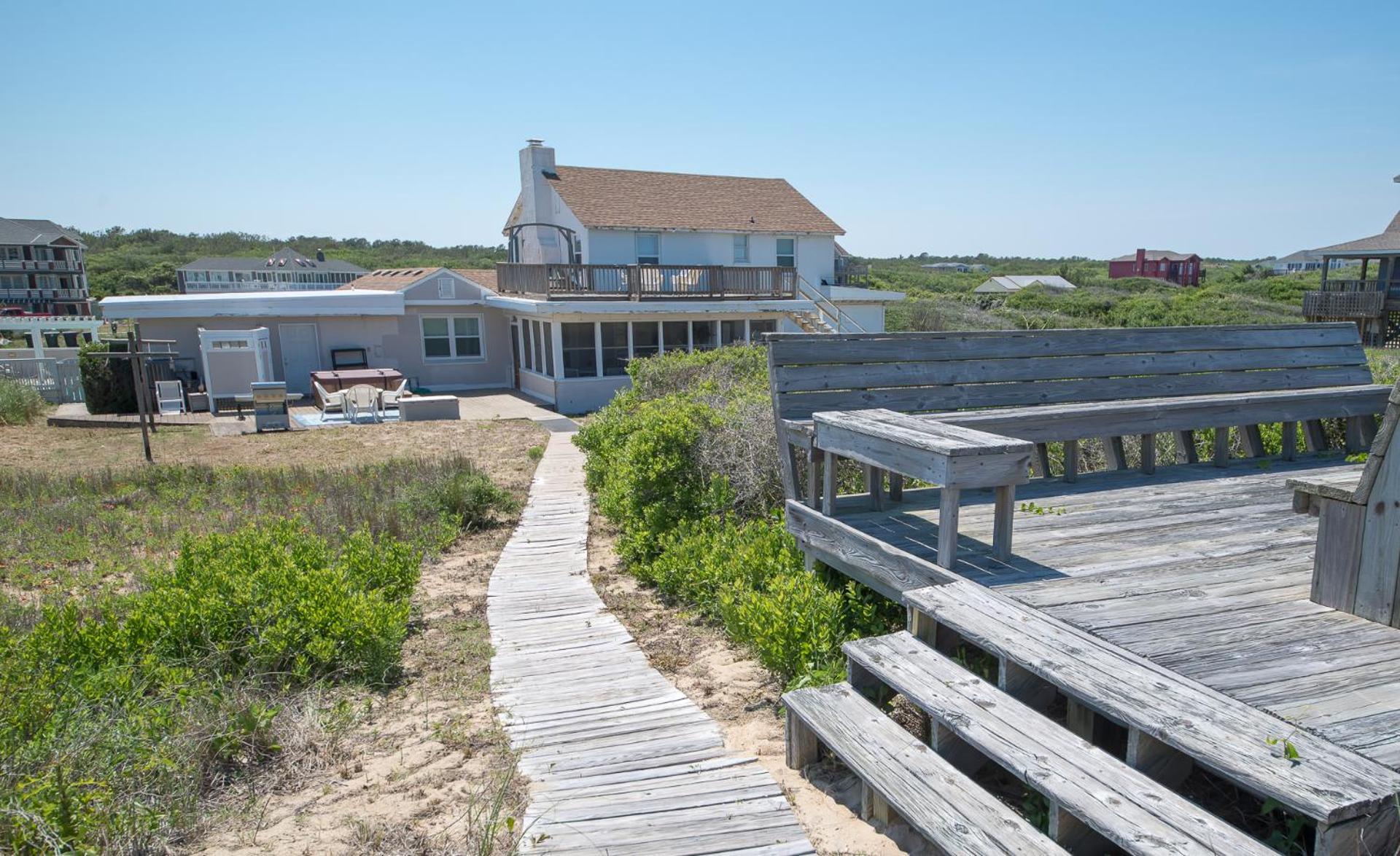A Shore Thing - Southern Shoes, Oceanfront, Dune Top Deck w/Ocean View, Pool, Hot Tub