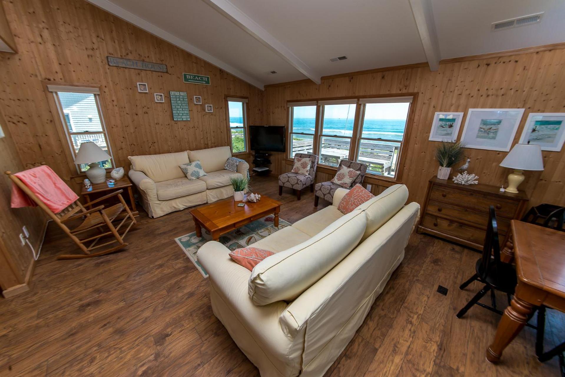 Breakaway - Duck, Sanderling, Oceanfront, Ocean View, Pets OK, Community Pool