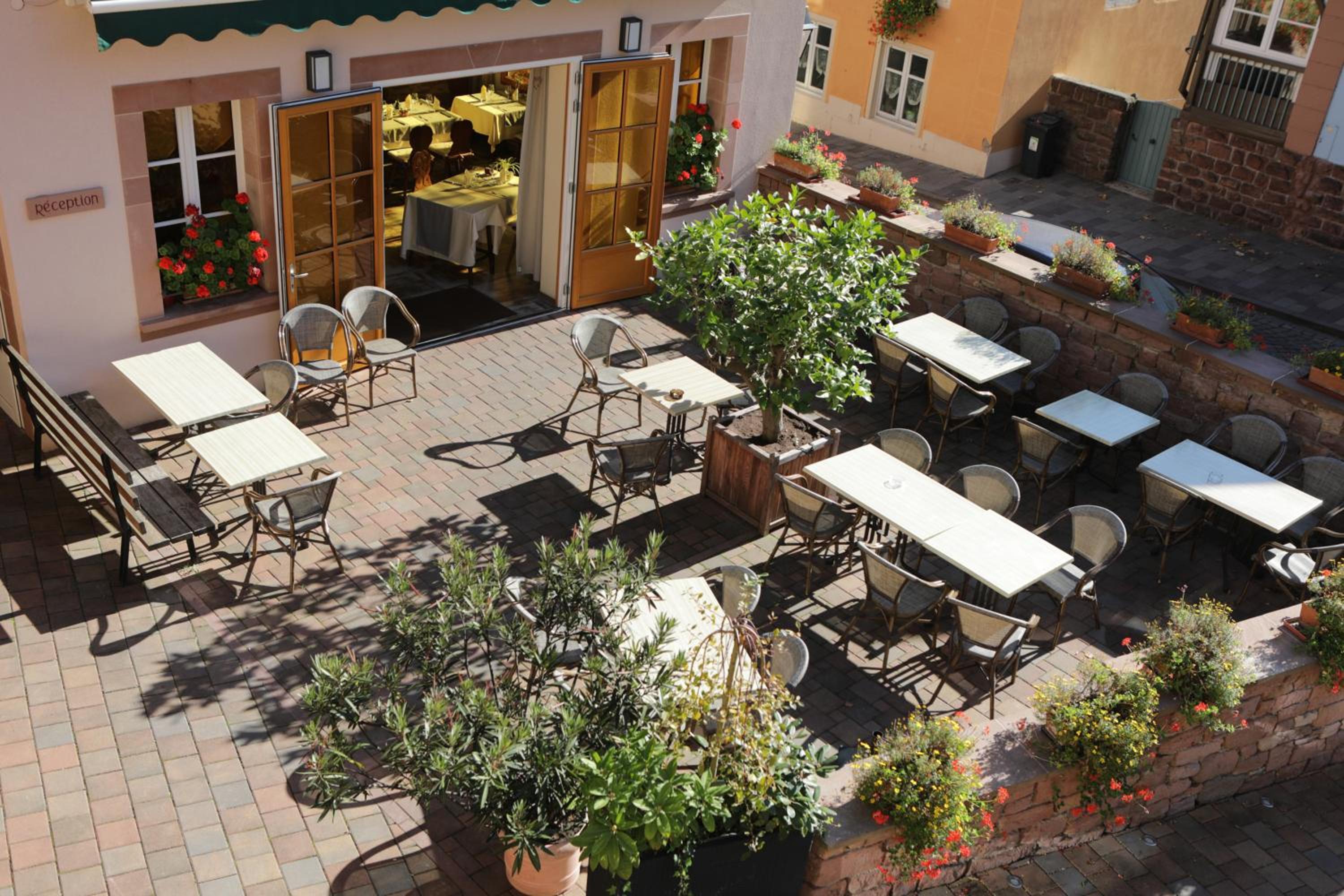 outdoor BBQ area