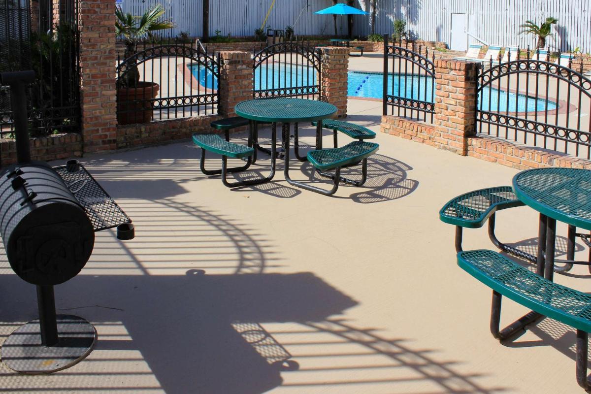 outdoor BBQ area