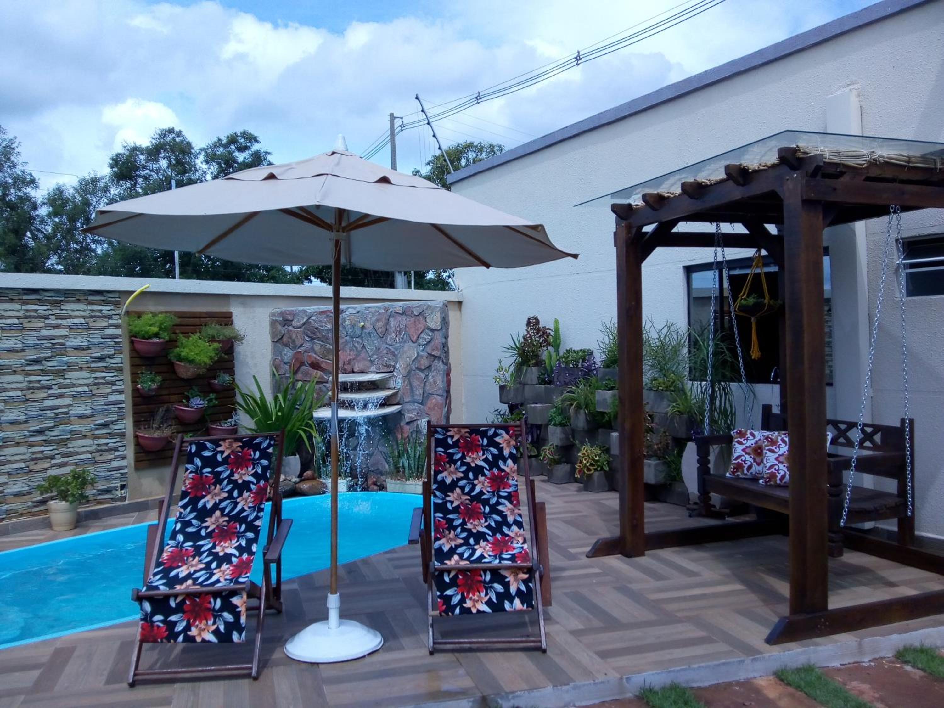 outdoor BBQ area