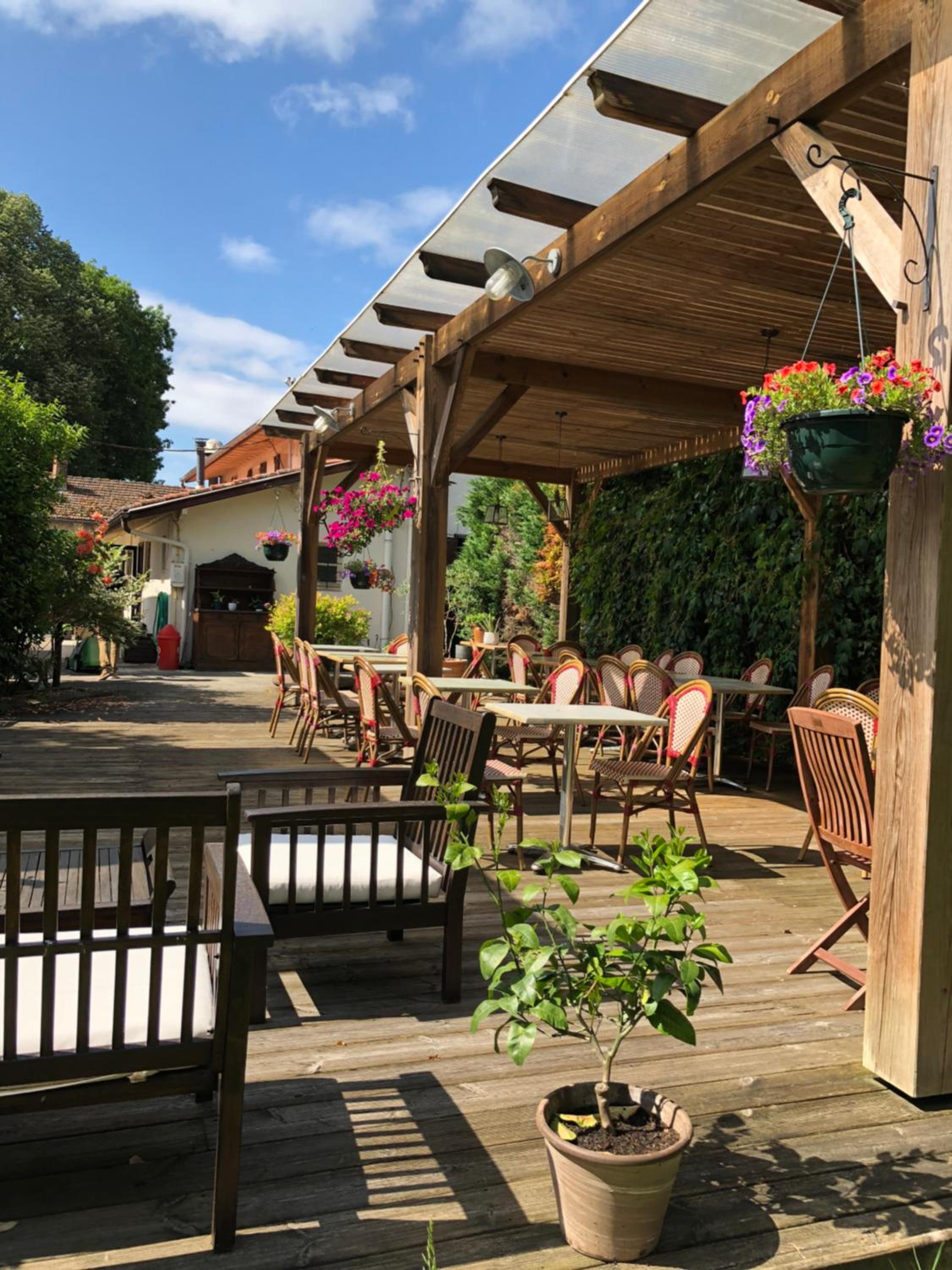 outdoor BBQ area