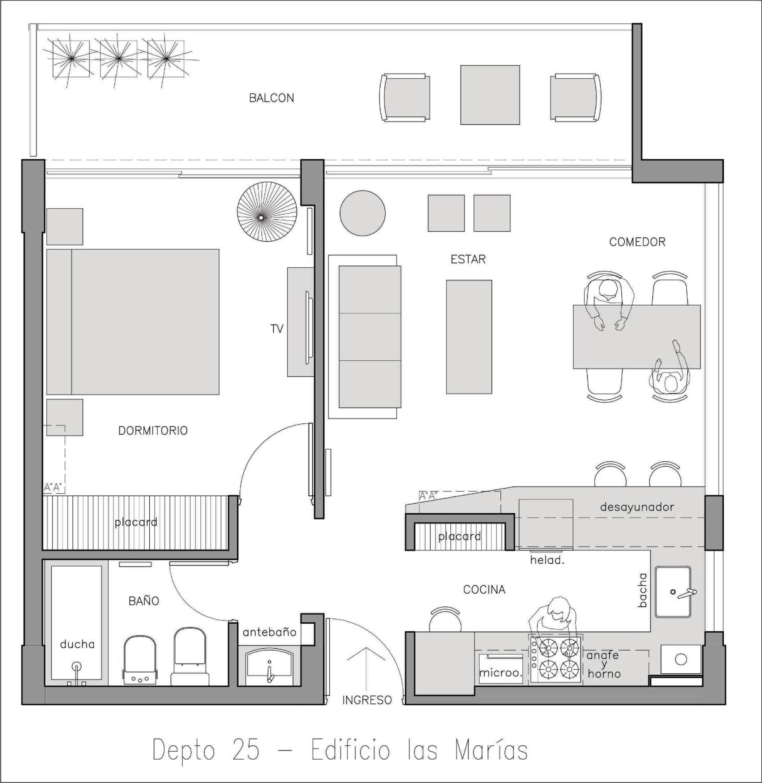 Depto 25 las Marías