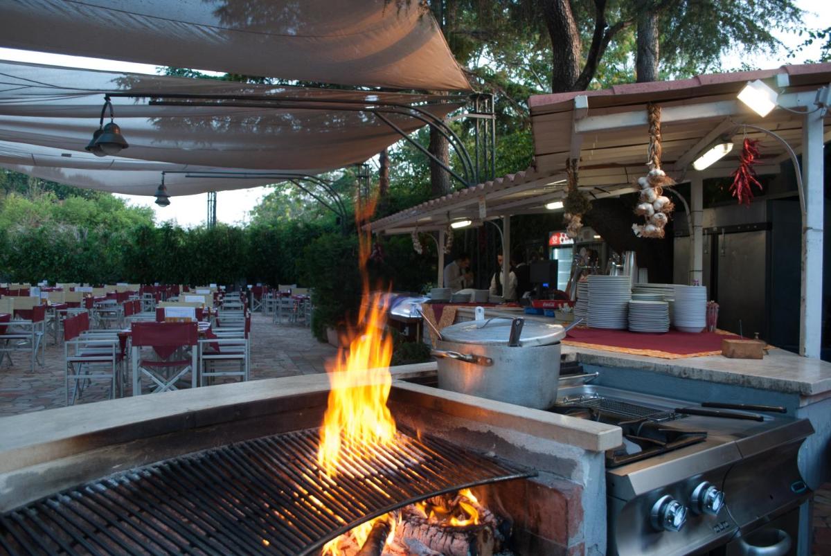 outdoor BBQ area