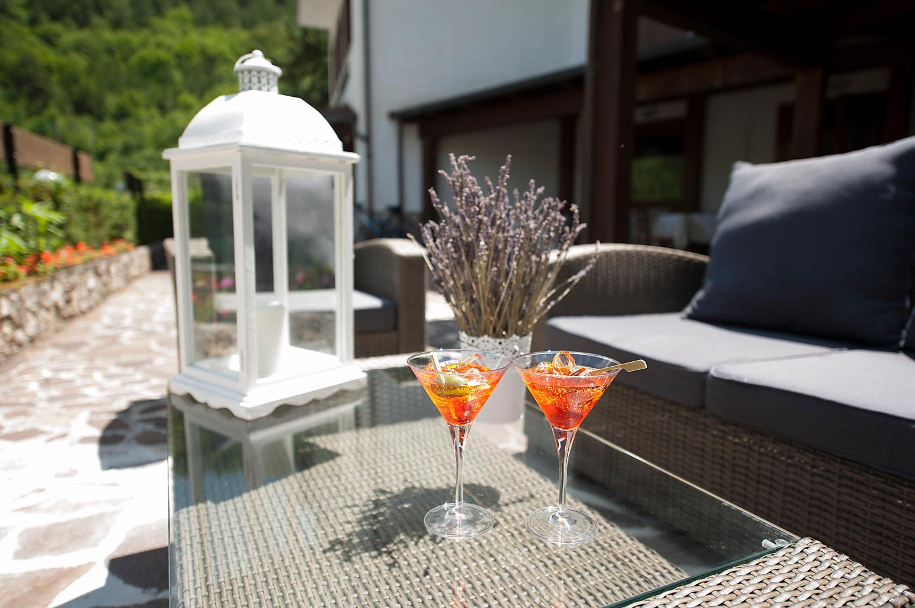 outdoor BBQ area