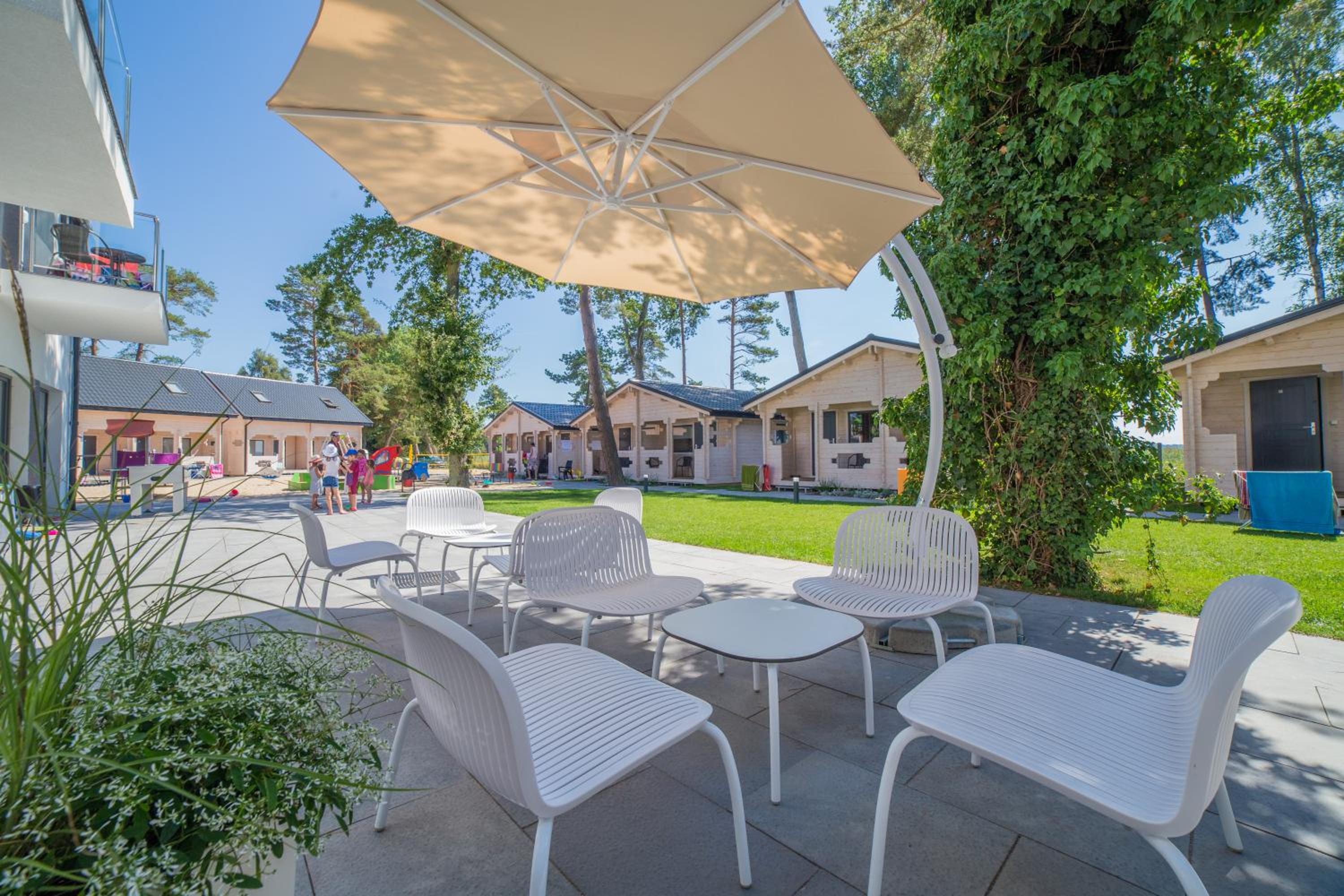 outdoor BBQ area