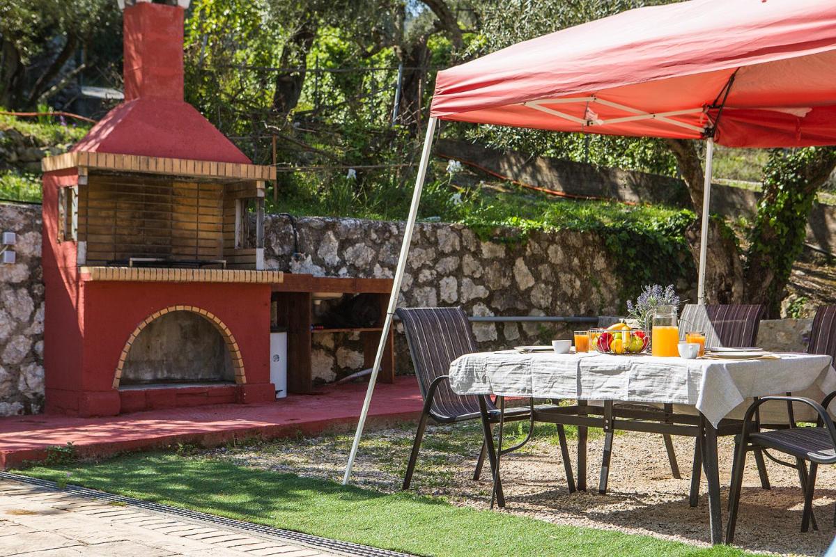 outdoor BBQ area