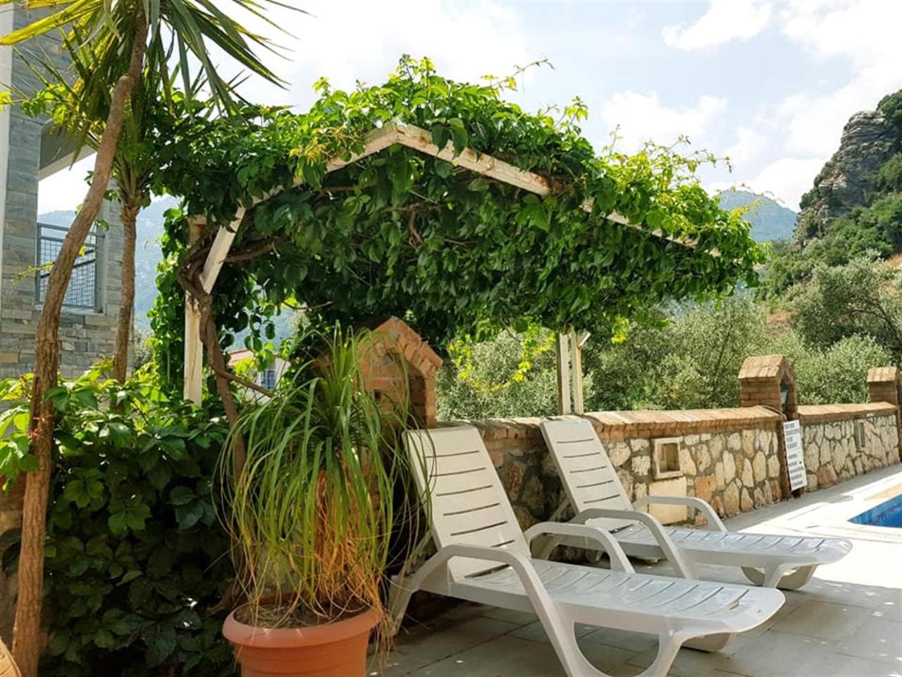 outdoor BBQ area