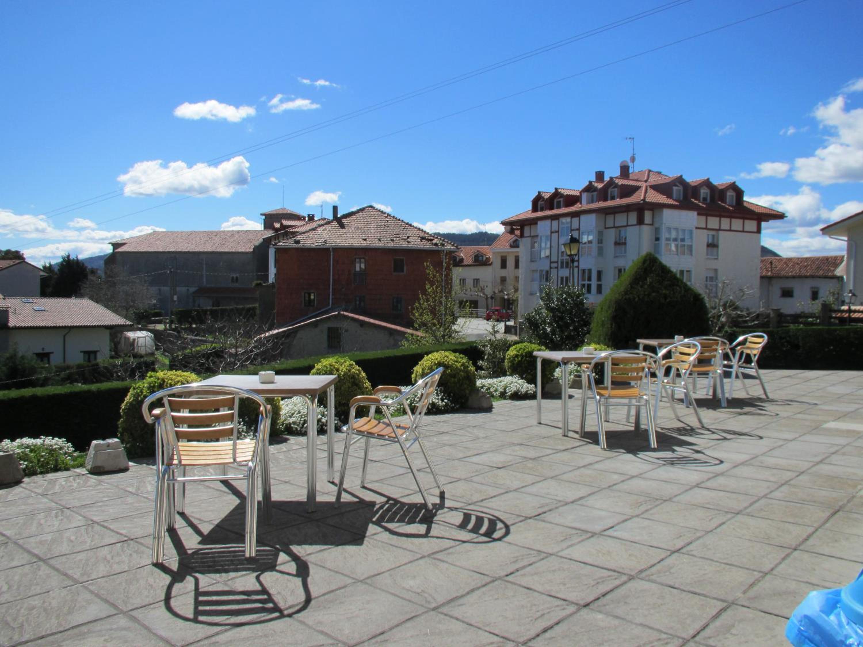 outdoor BBQ area