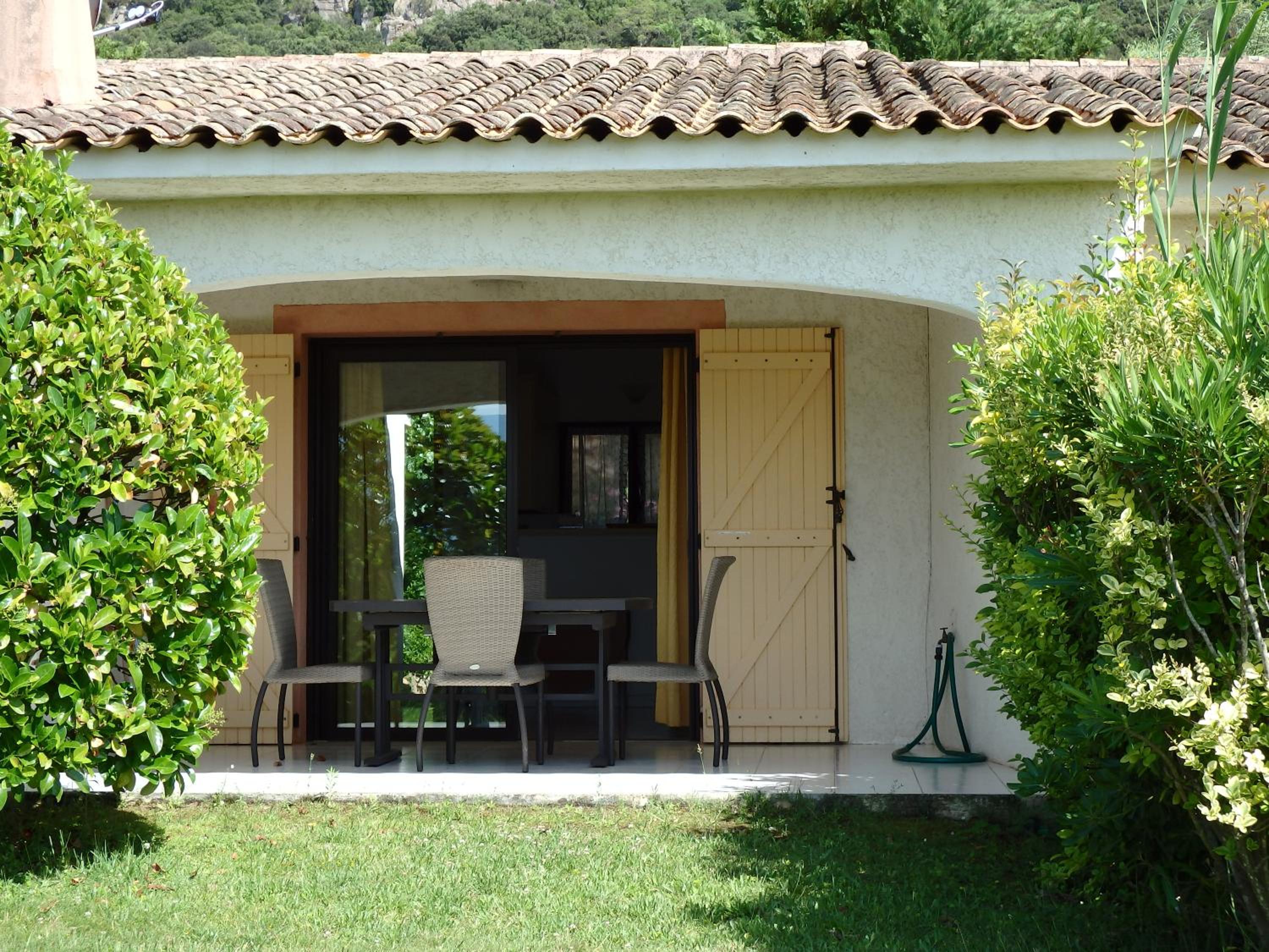 outdoor BBQ area