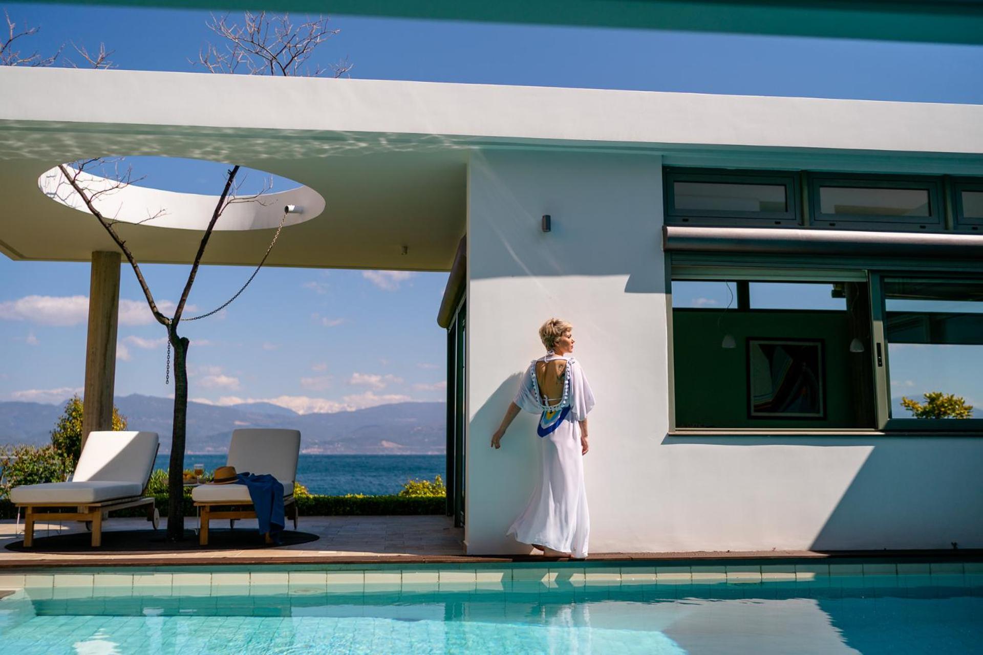 Lefkon Villa with pool by the Sea - NPeloponnese view 4