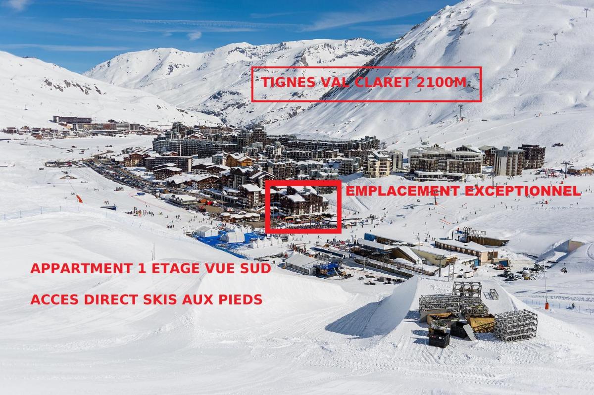 Résidence rond point des pistes accès direct funiculaire exposé sud view 2