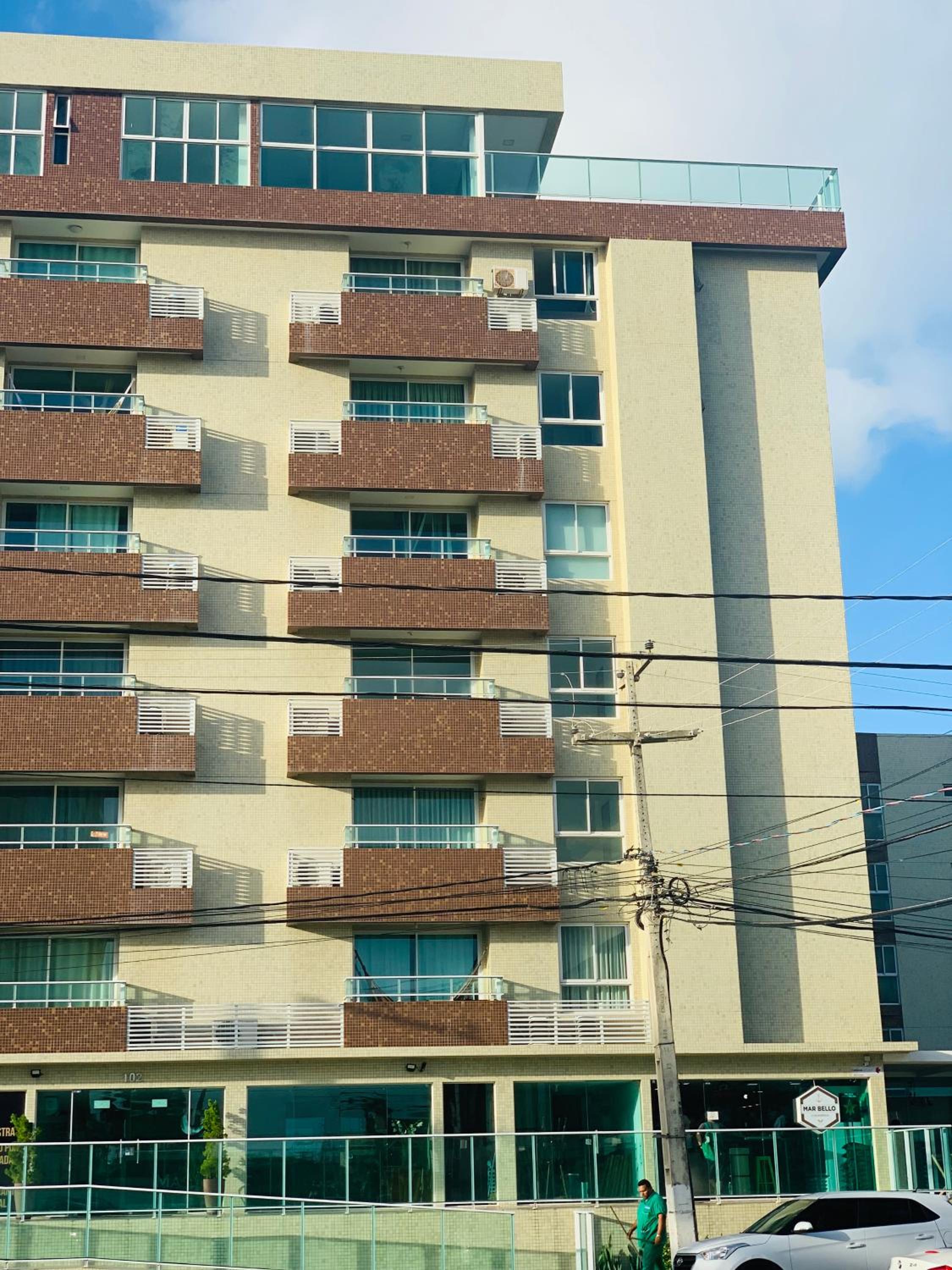Apt 2 quartos na Beira Mar na praia de Intermares 110