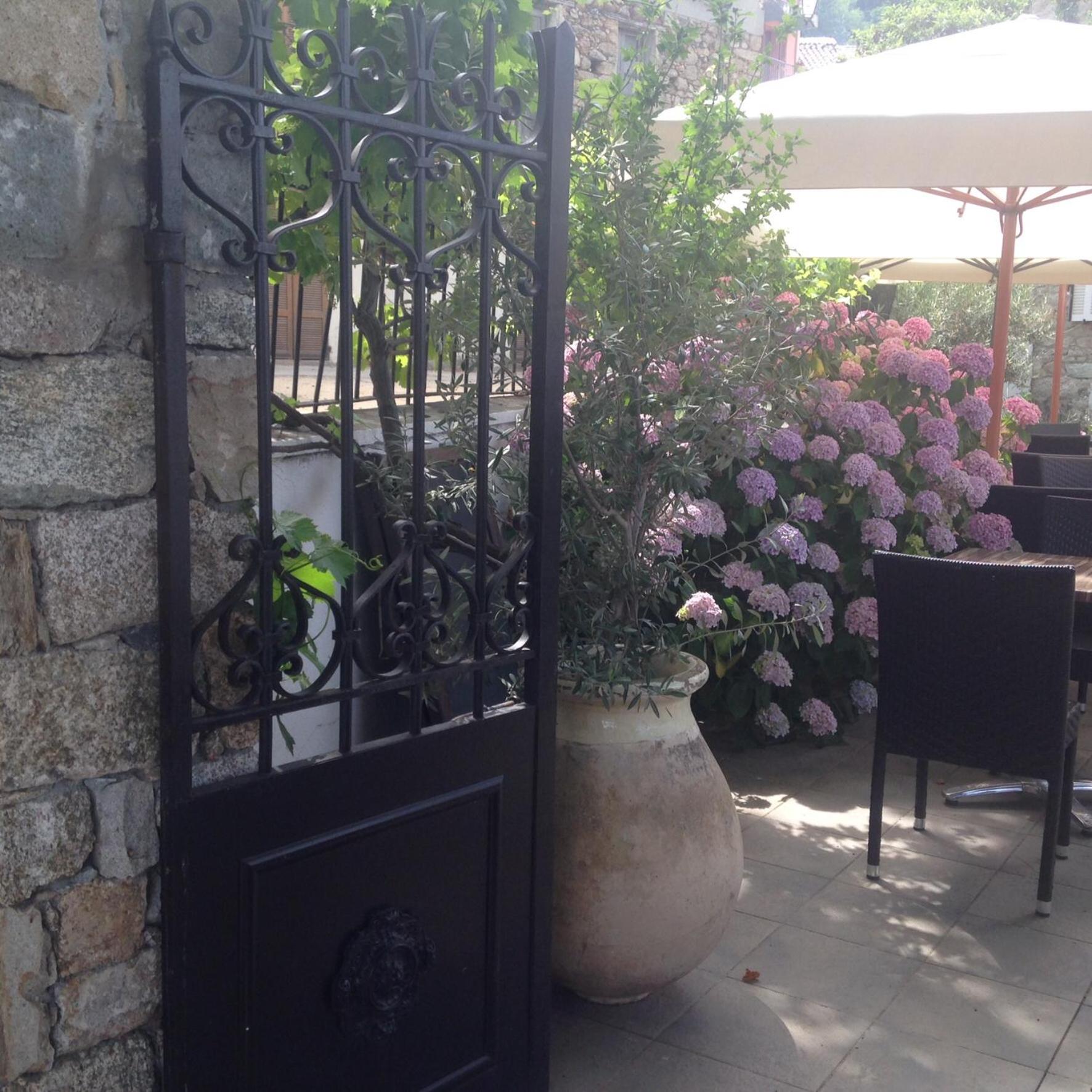 outdoor BBQ area